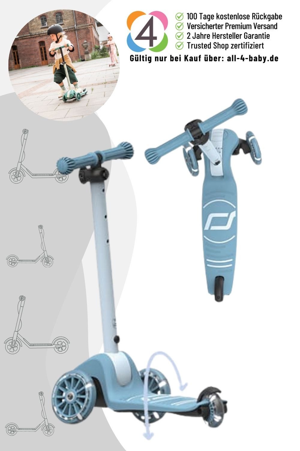 Globber Laufrad Highwaykick 3S - Scooter / Kickboard