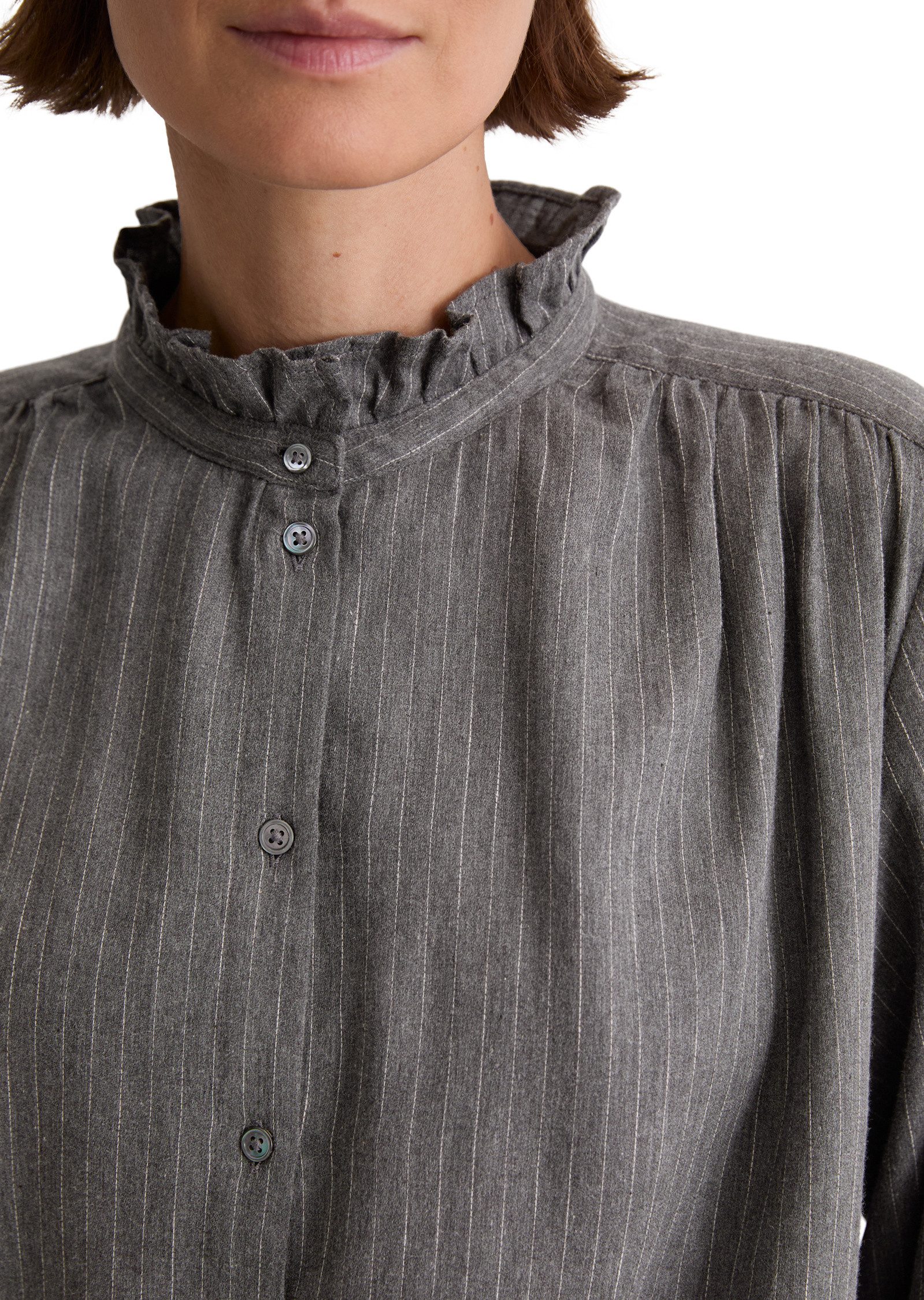 Marc O'Polo Langarmbluse aus Baumwoll-Satin