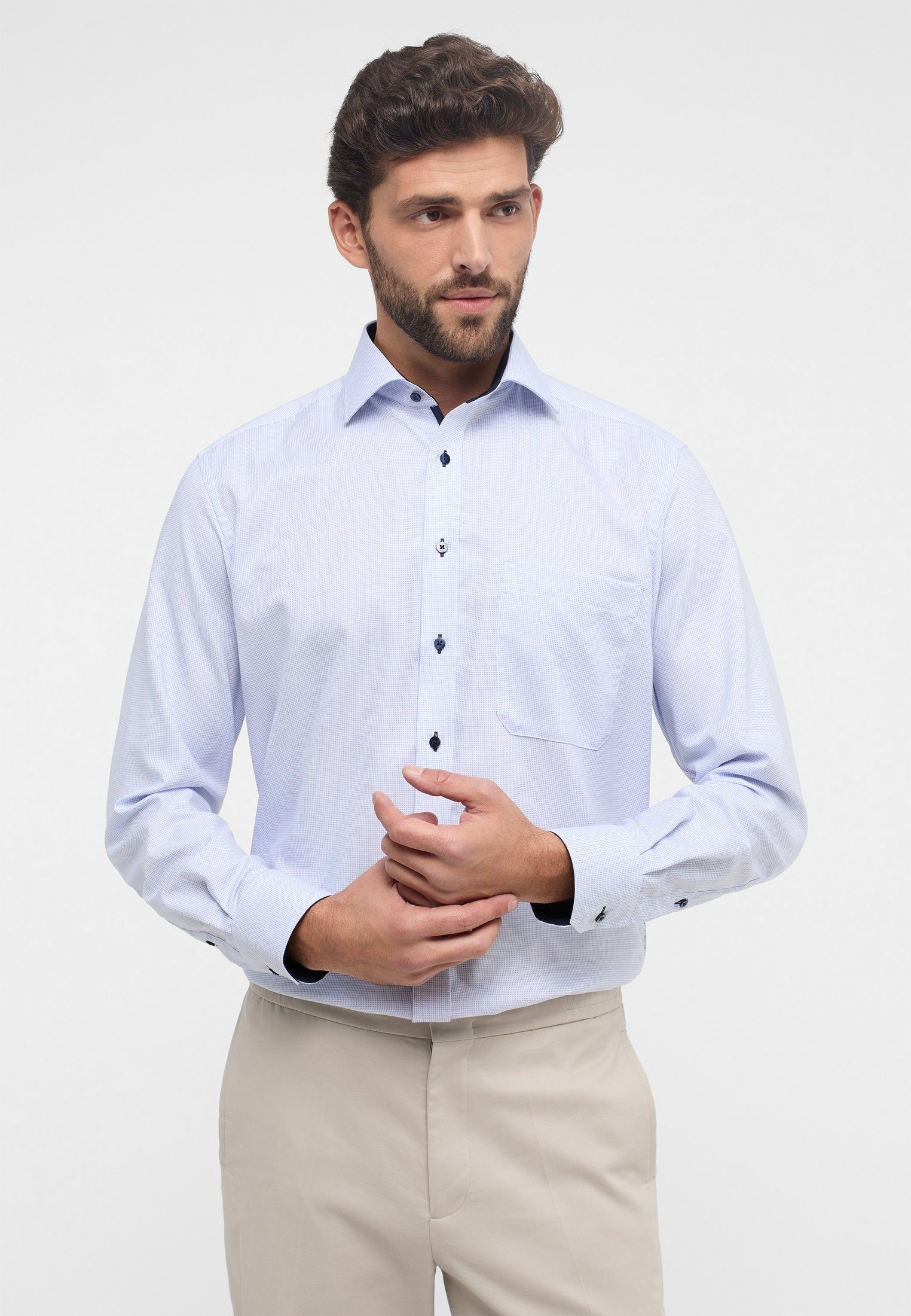 Eterna Langarmhemd COMFORT FIT NON IRON günstig online kaufen