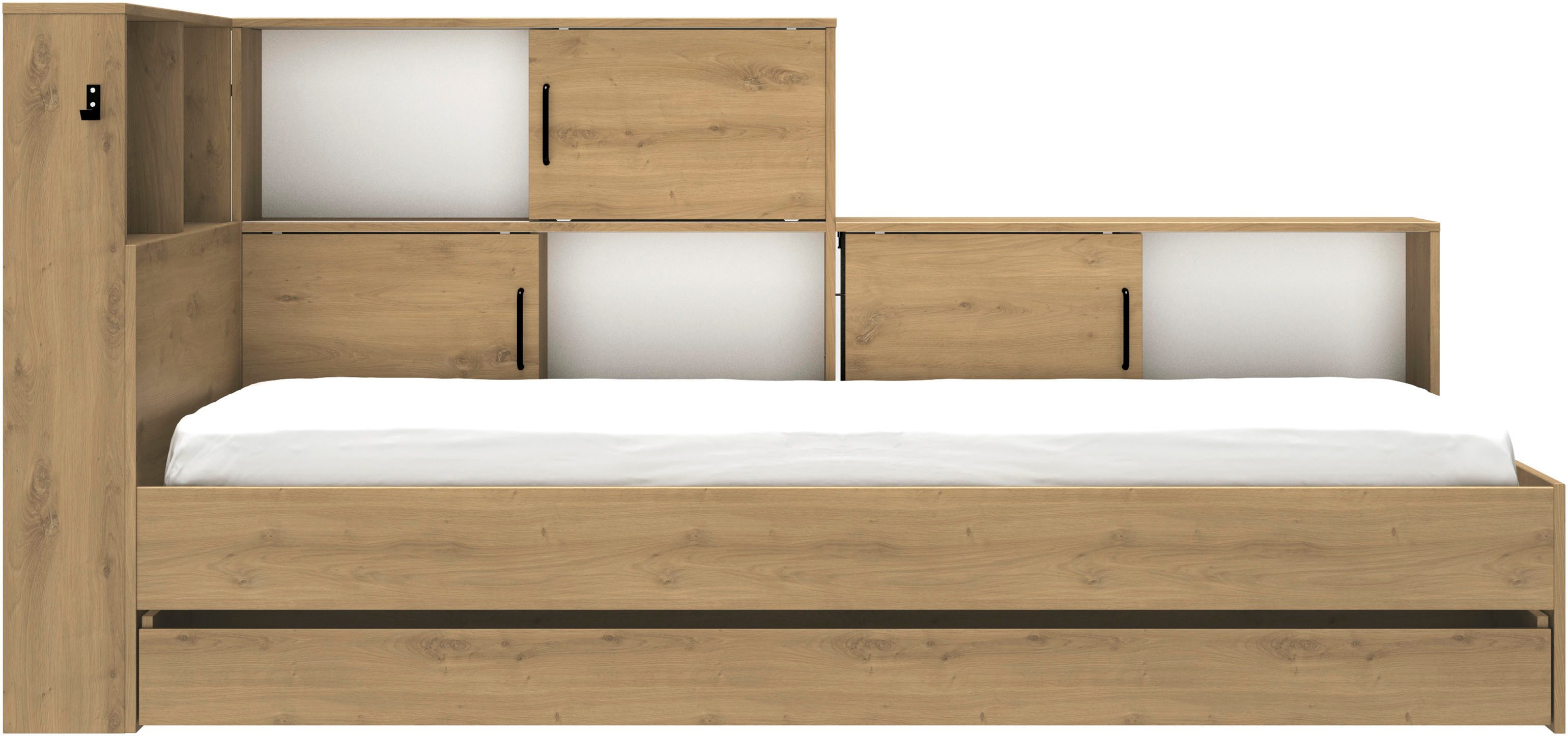 Gami Stauraumbett "Erwan", viel Stauraum, Made in France, verschiedene Farb günstig online kaufen