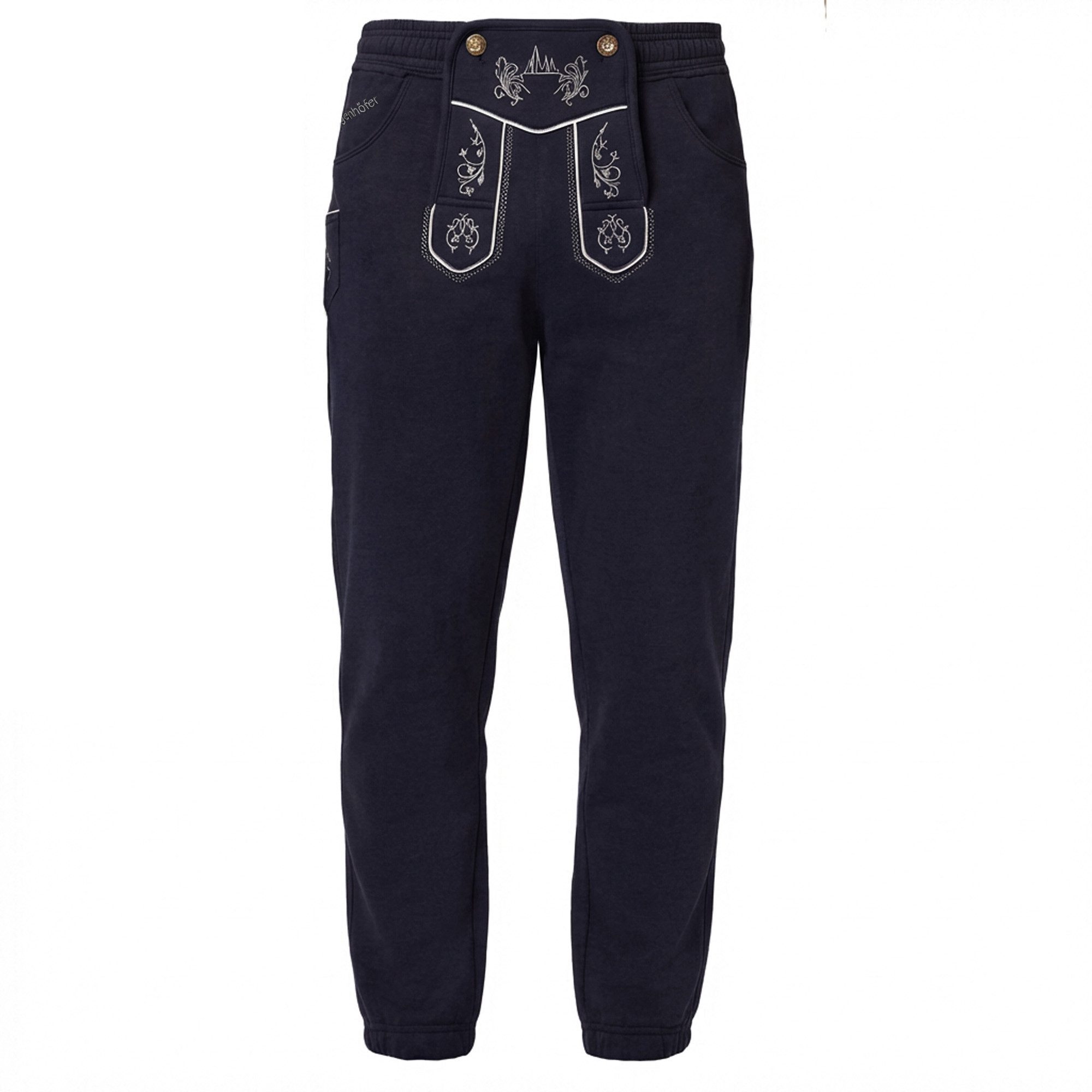 Steigenhöfer Manufaktur Trachtenhose Lange Jogginghose mit Kordelzug im Lederhosen Look - Marius Jogging Lederhose Herren Tracht - Für dein Oktoberfest Herren Outfit