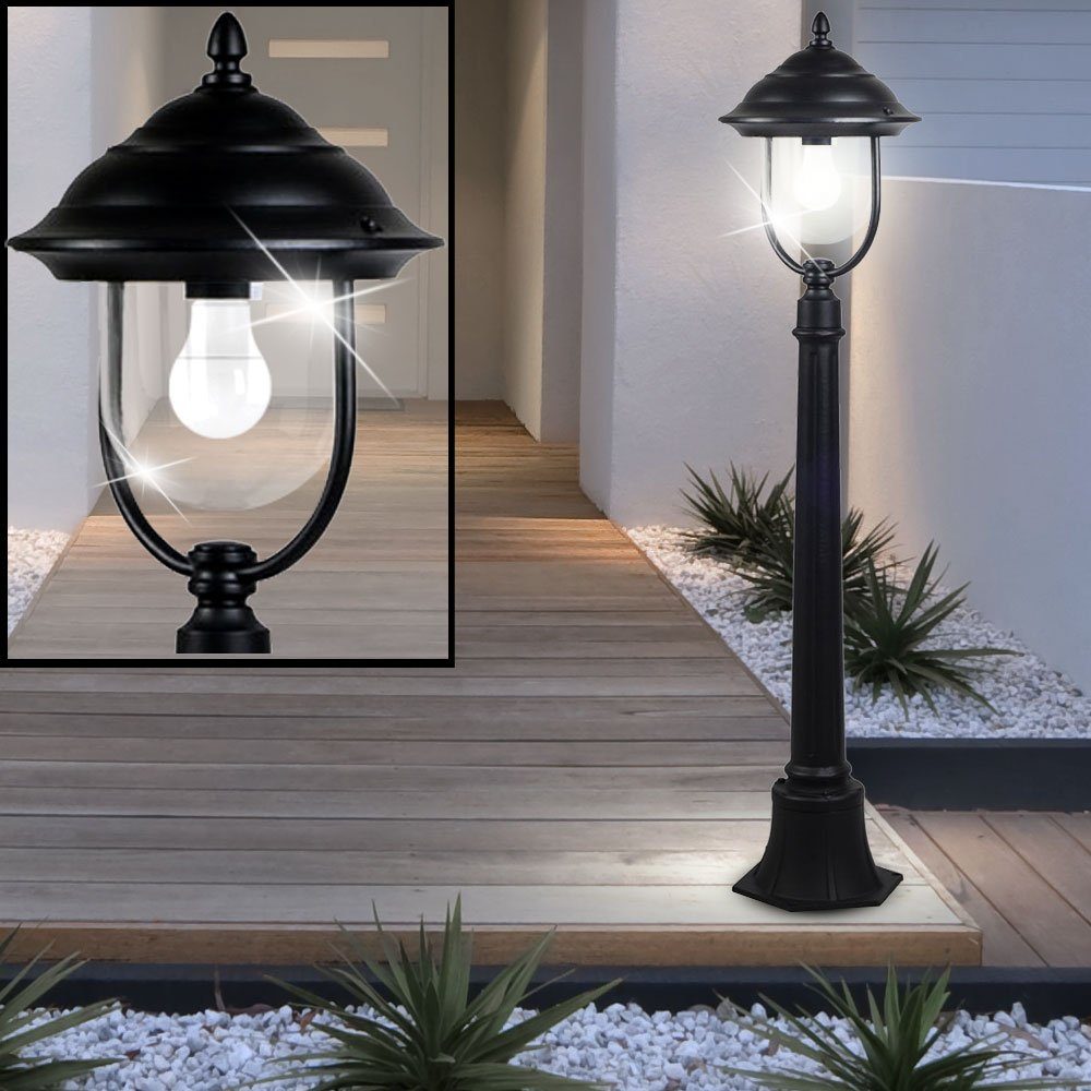 Außen-Stehlampe, LED Laterne Garten FERNBEDIENUNG etc-shop DIMMBAR Smart LED RGB Wege Sockel Leuchte