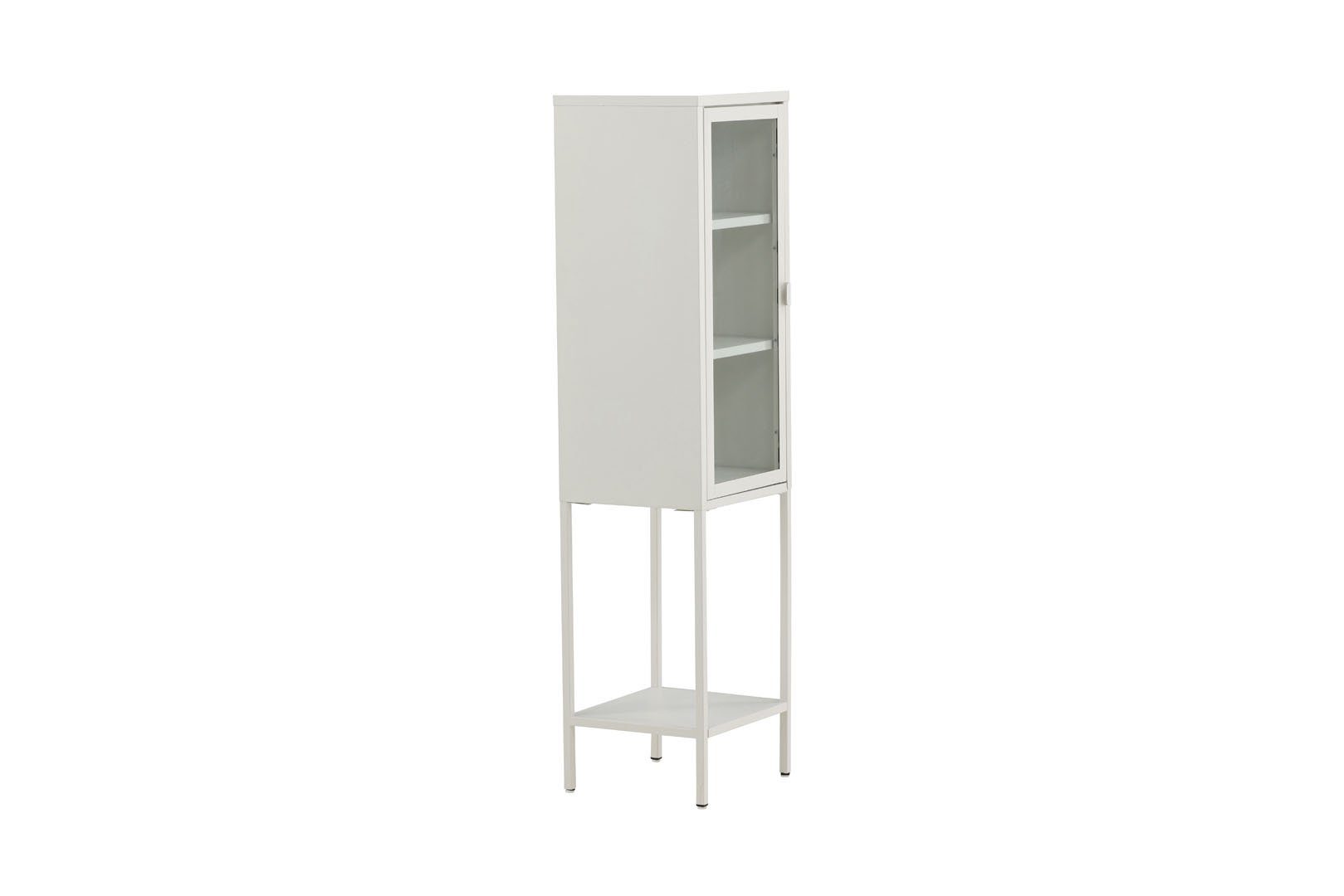 ebuy24 Vitrine Misha Vitrinenschrank 1 4 Ablagen, (1-St) Tür, weiss