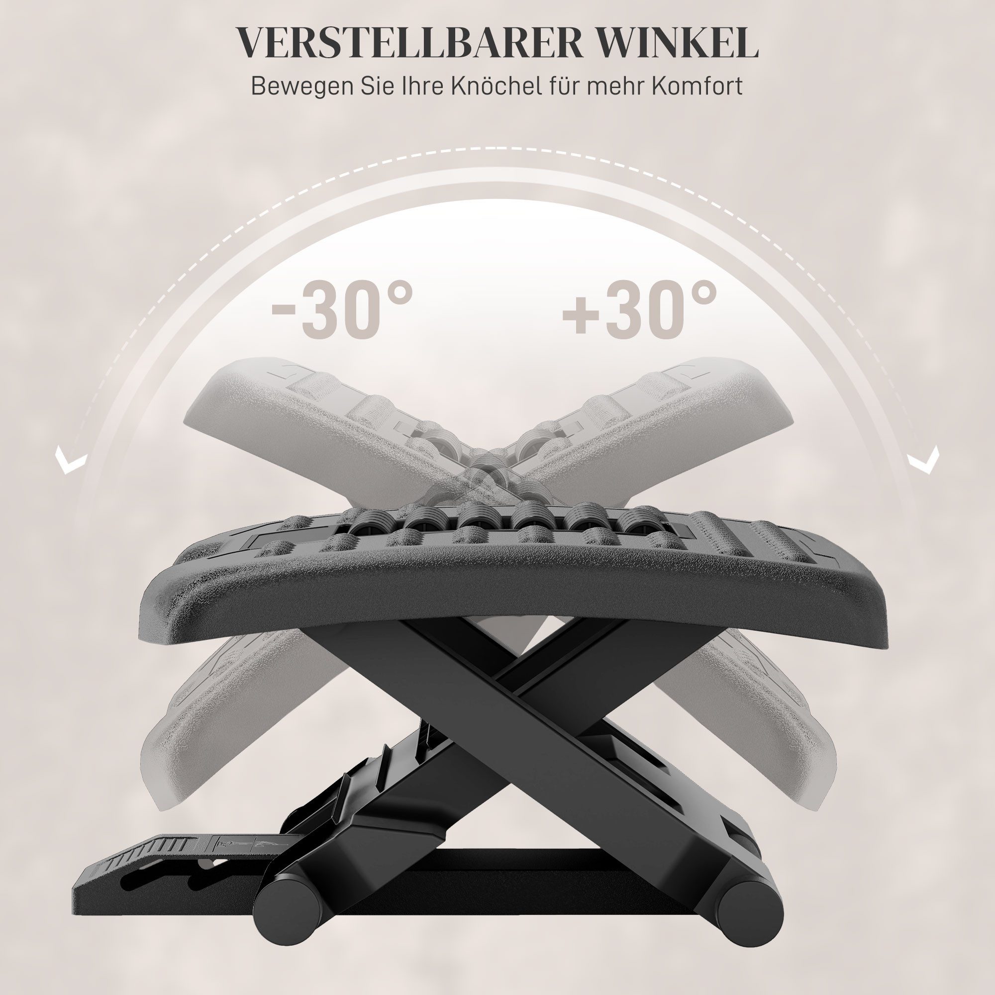 MC Star Fußstütze Schreibtisch Höhenverstellbar Fußablage, Ergonomische Fuß günstig online kaufen