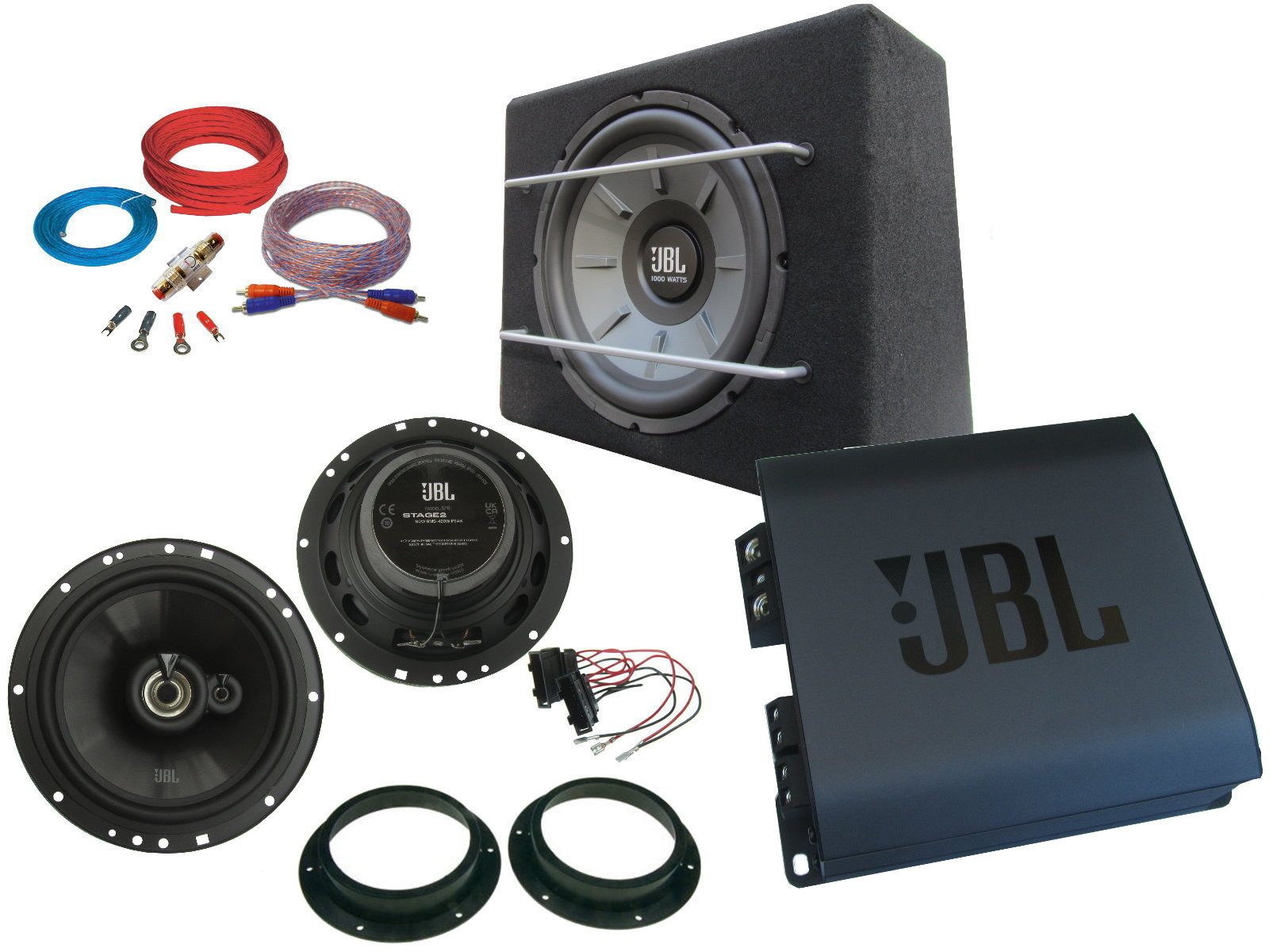 DSX JBL Set für VW Passat B7 B8 Tür 3 Weg Boxen Сабуферы Verstärker 1480W Автомобильный сабвуфер (310.00 W)
