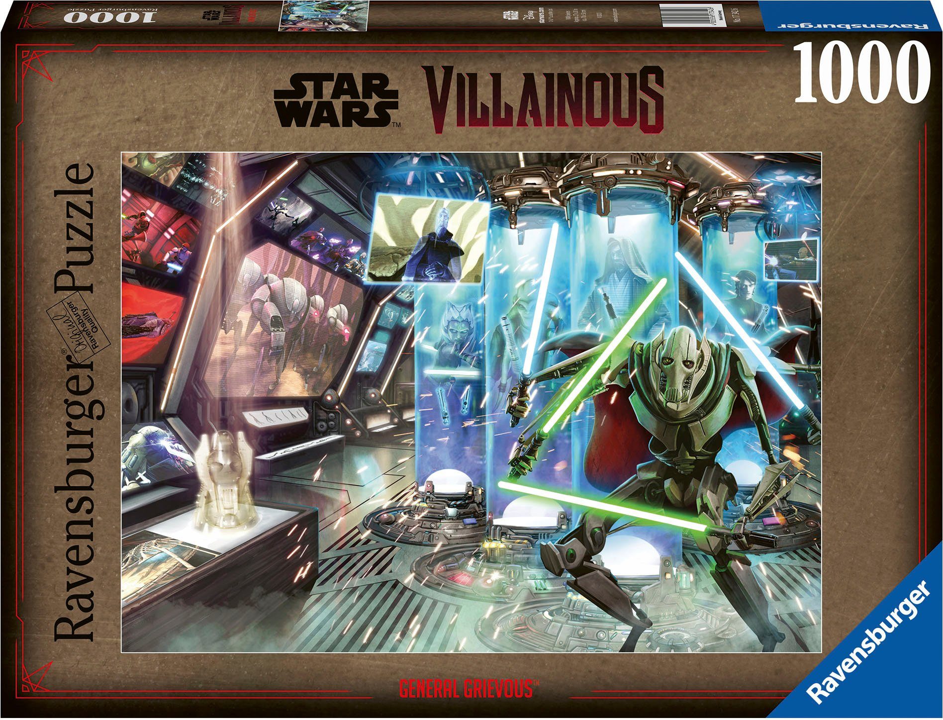 Ravensburger Puzzle Star Wars Villainous, General Grievous, 1000 Puzzleteile, Made in Germany