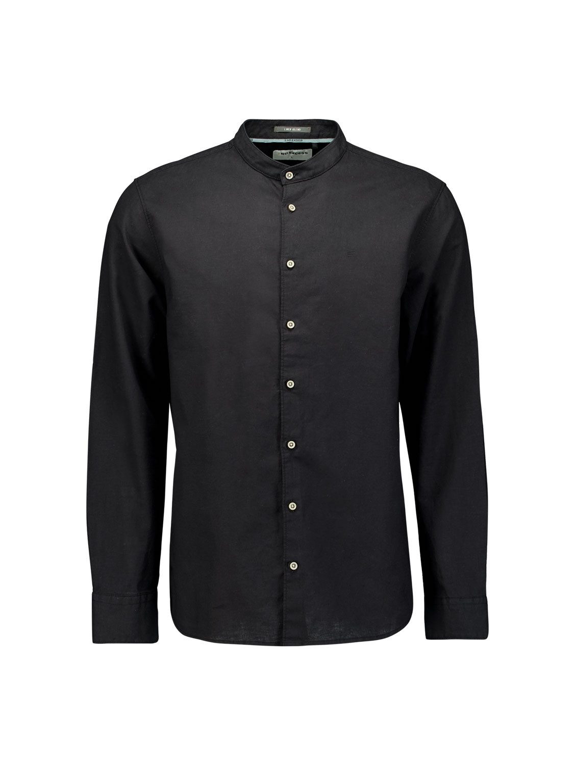 Leinenhemd - sommerliches Langarmhemd – Shirt Granddad Solid With Linen