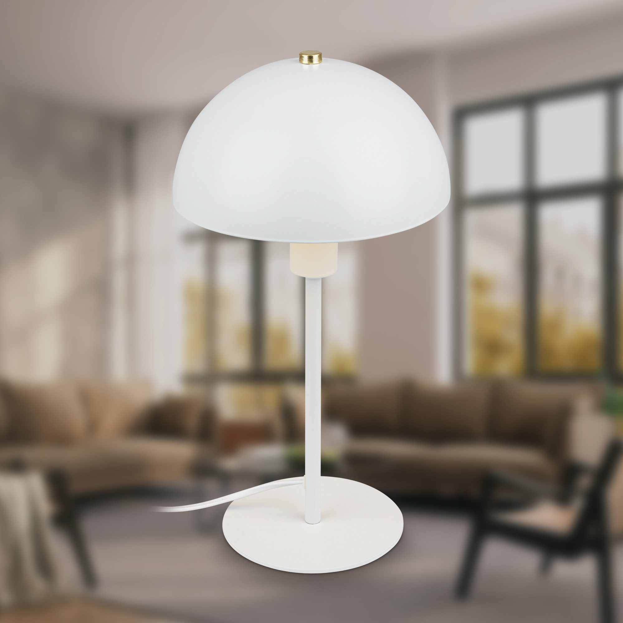 Briloner Leuchten LED Tischleuchte Pilzlampe Pura Tischlampe Nachttisch Kommodenlampe, ohne Leuchtmittel, Abhängig vom Leuchtmittel