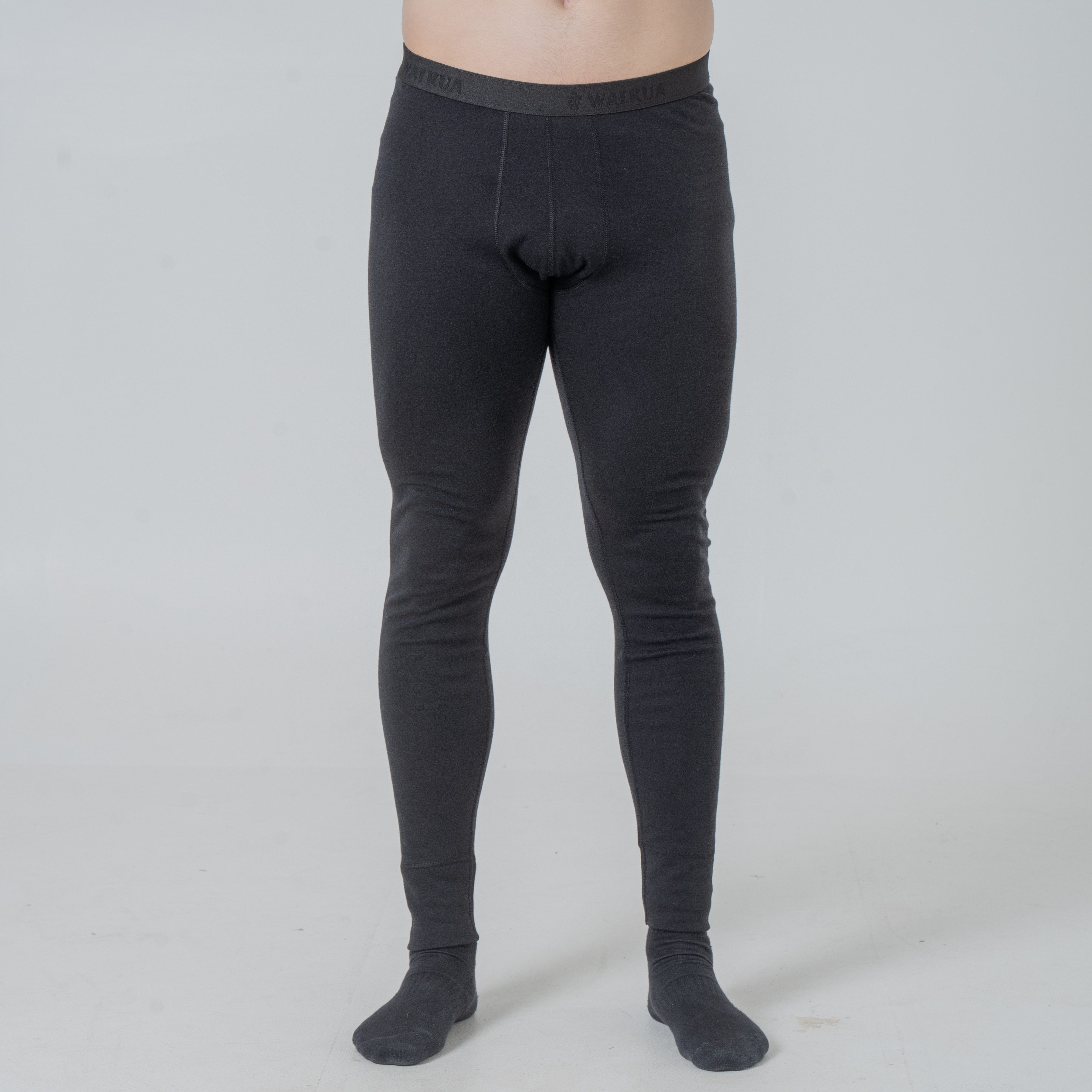 WAIRUA Thermounterhose 100% Merino Wolle 17.2 Micron Super Fein Base Layer Skiunterwäsche ohne kratzende Etiketten