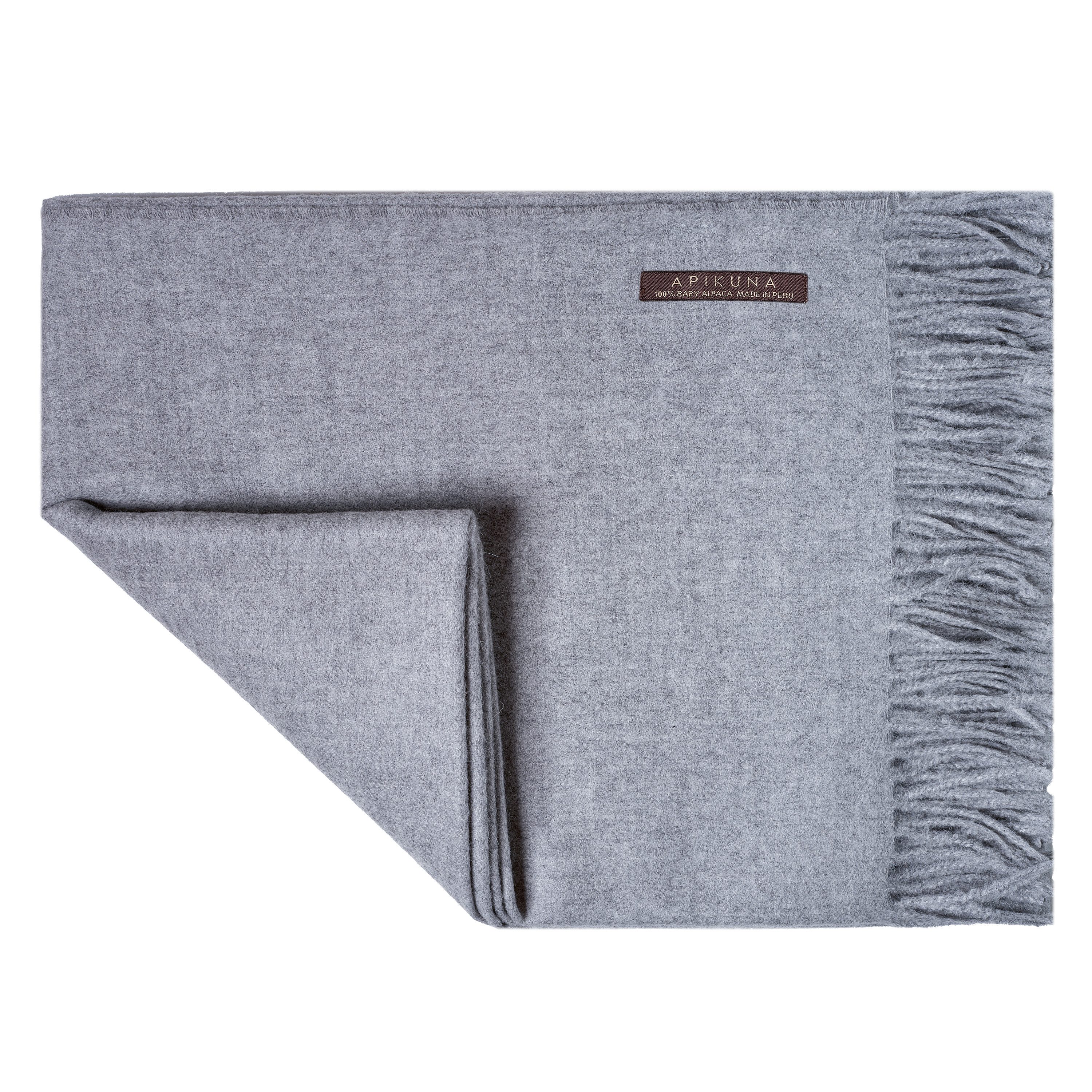 Apikuna Tagesdecke Baby Alpaka Wohndecke Luxus weich elegant, 100 % Baby Alpaka Wolle, temperaturregulierend, weich, hypoallergen