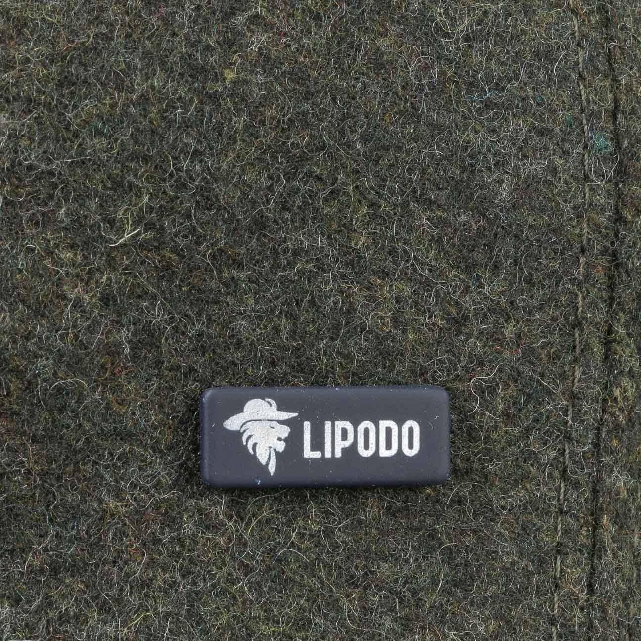 Lipodo Flat Cap (1-St) Flatcap mit Schirm, Made in Italy