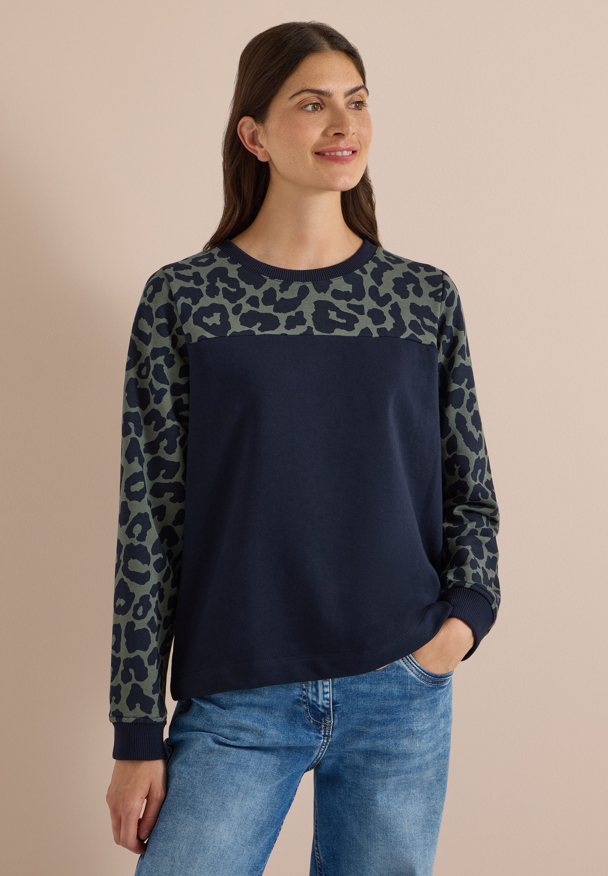 CECIL Sweatshirt mit Leomuster