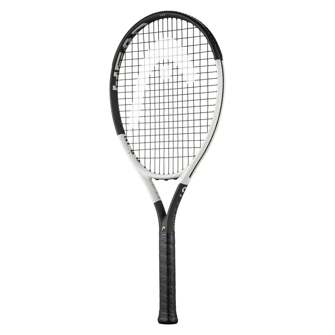 Tennisschläger Speed PWR 740in/255g/Komfort 2024 weiss/schwarz - besaitet -