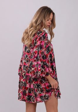 YC Fashion & Style Tunikakleid Chic Blossom Print Tunika Alloverdruck, Boho, mit Volant