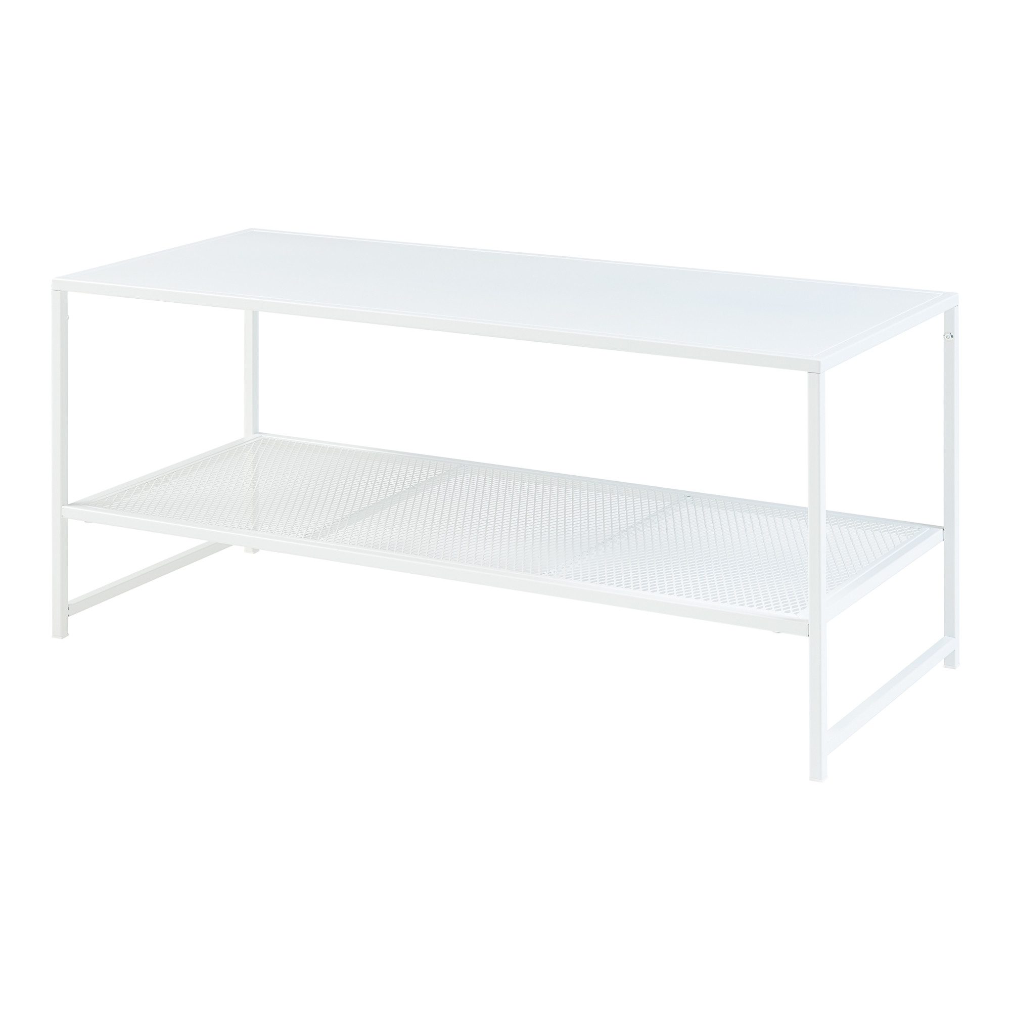 en.casa Couchtisch, »Ruokolahti« mit Gitterablage 102x43x46cm günstig online kaufen