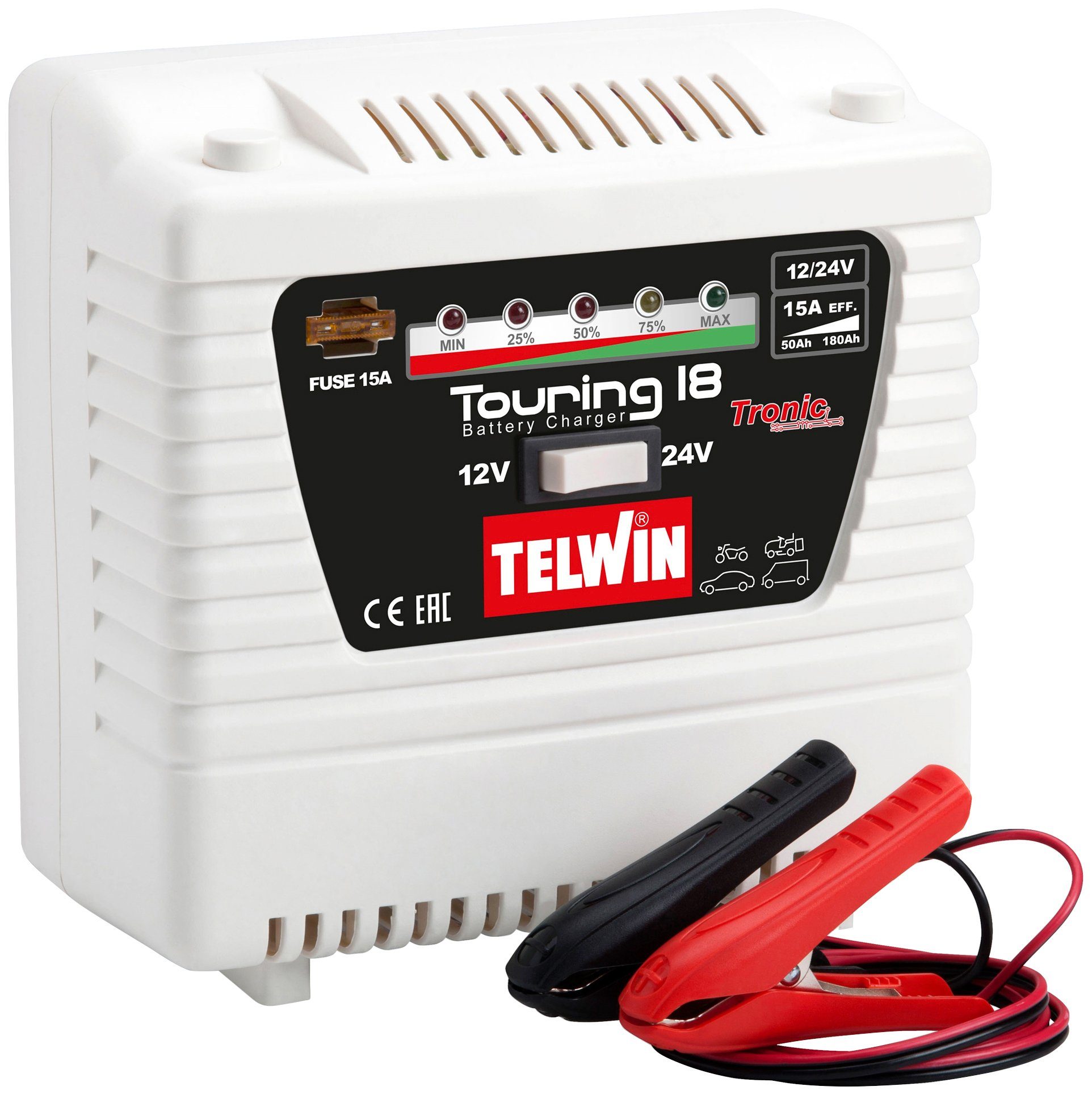 Touring (9000 mA, Autobatterie-Ladegerät 12/24 V) 18 TELWIN
