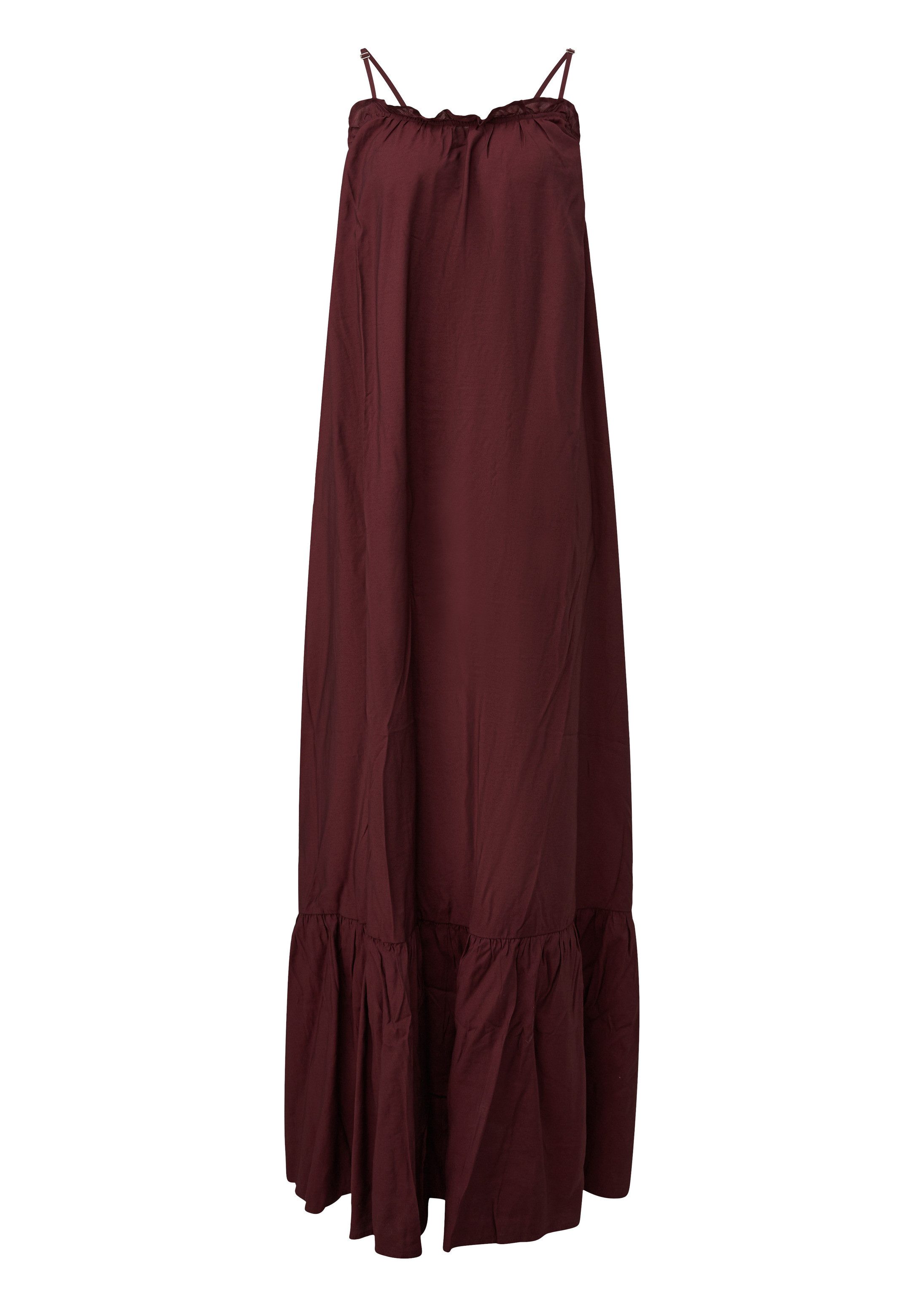 QS Maxikleid Kleid Langes Viskosemix-Kleid