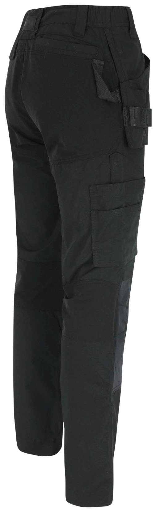 Herock Arbeitshose Spector mit Multi-Pocket-Hose Nageltaschen und festen 2 schwarz Hose 4-Wege-Stretch-Teilen