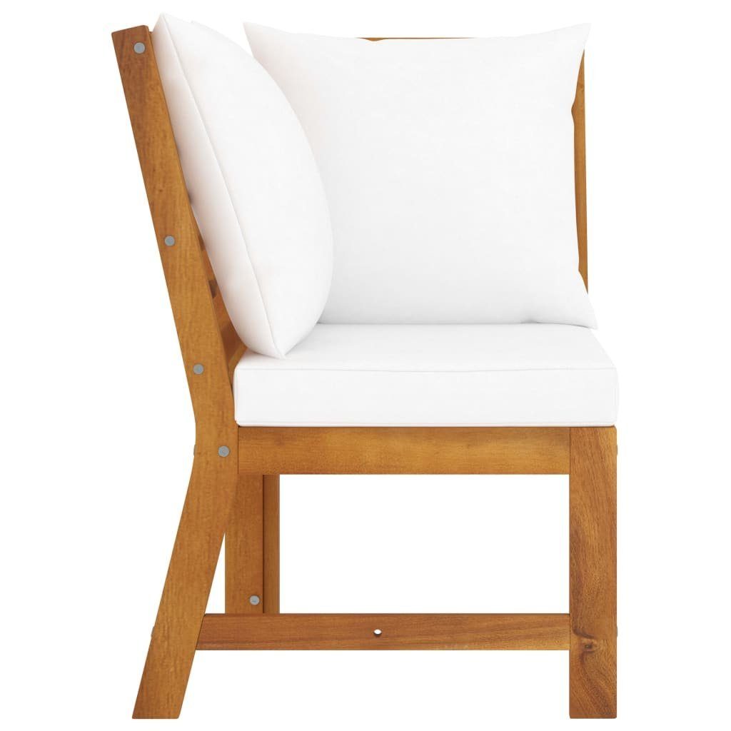 vidaXL Sofaelement Modular-Ecksofa mit Cremeweißen Kissen günstig online kaufen