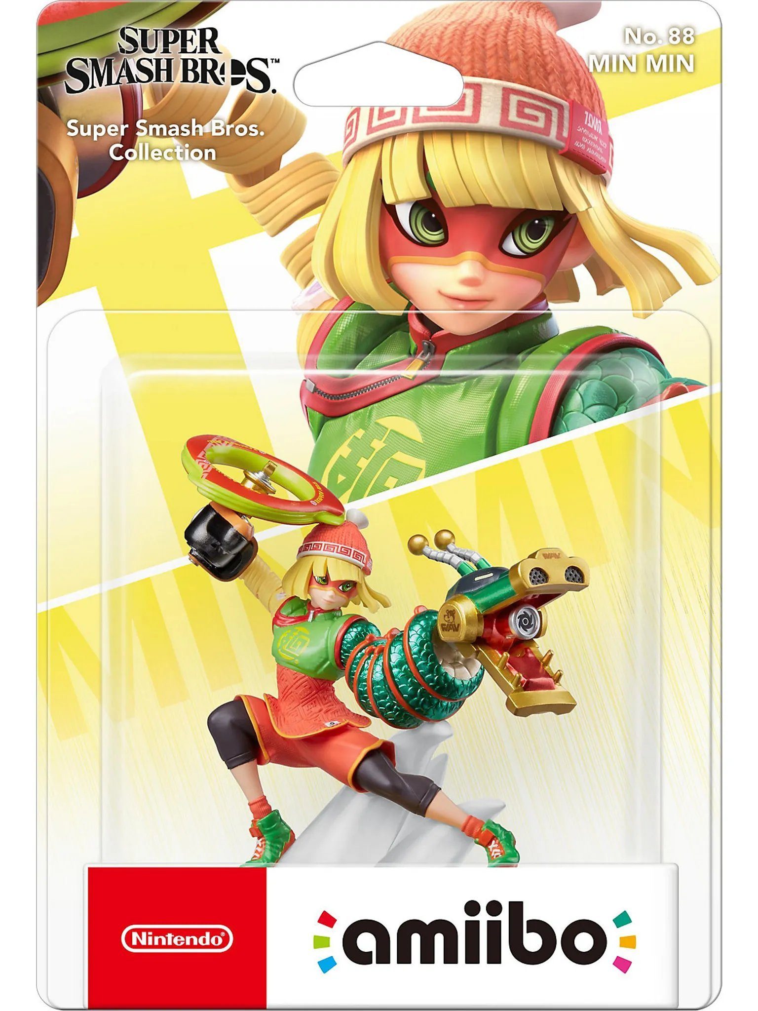 Nintendo Sammelfigur amiibo Min Min No. 88 Super Smash Bros. Collection Switch (amiibo Figur, 1 St., digitale Inhalte), NFC Funktion