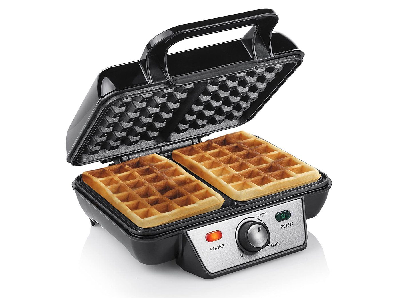 2 Wafflemaker Belgische Waffeleisen, Tristar & dicke Brüsseler Waffeln Doppel 1000 W, gleichzeitig