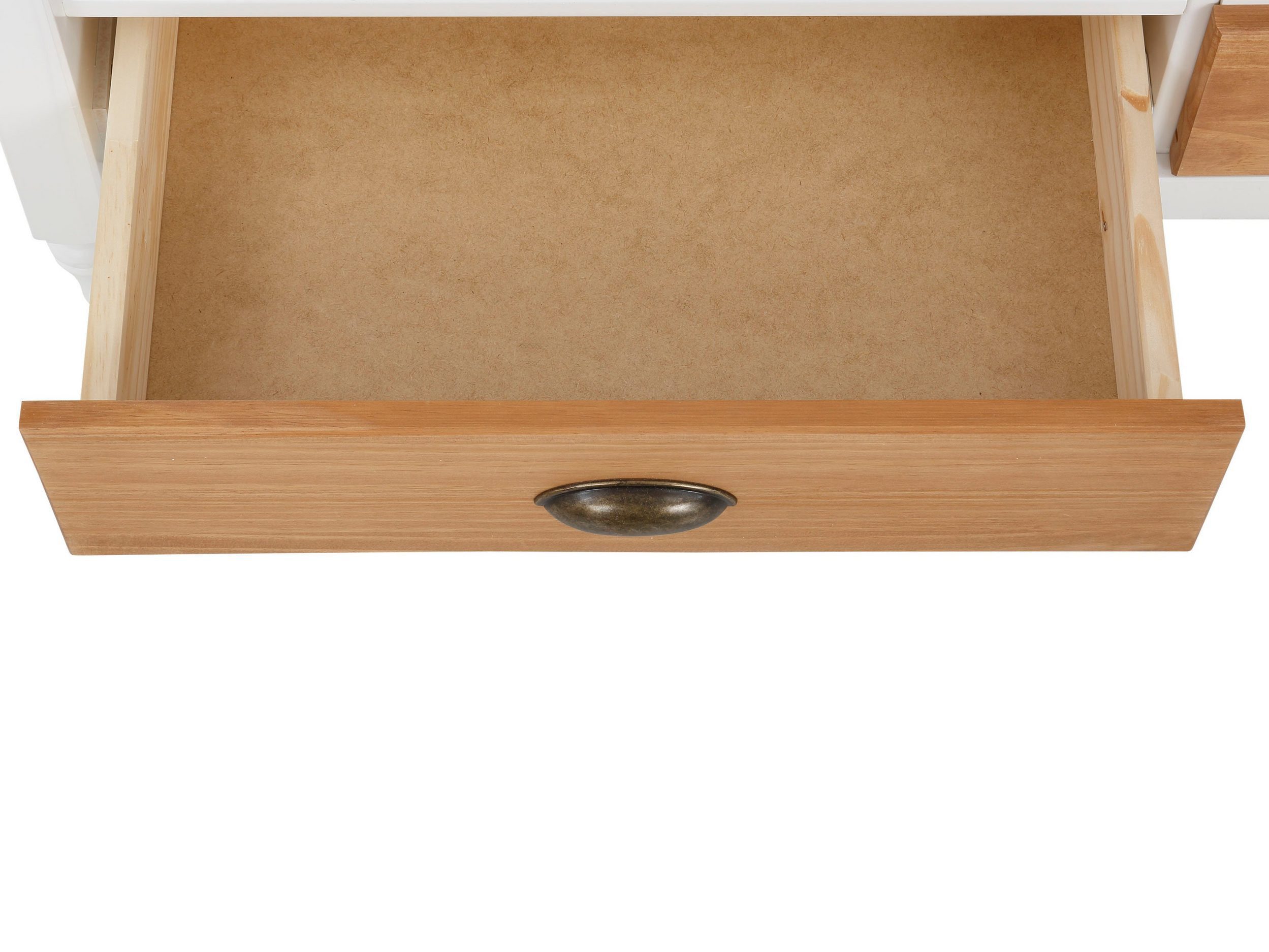 loft24 Lowboard Rini, TV-Bank Fernsehschrank, 3 Schubladen, Kiefer, Länge 160 cm