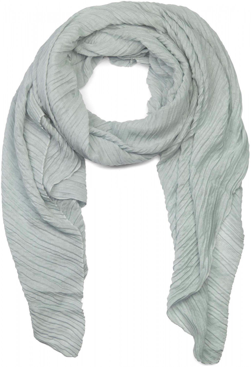 styleBREAKER Modeschal Gekreppter Unifarbener Schal, (1-St)