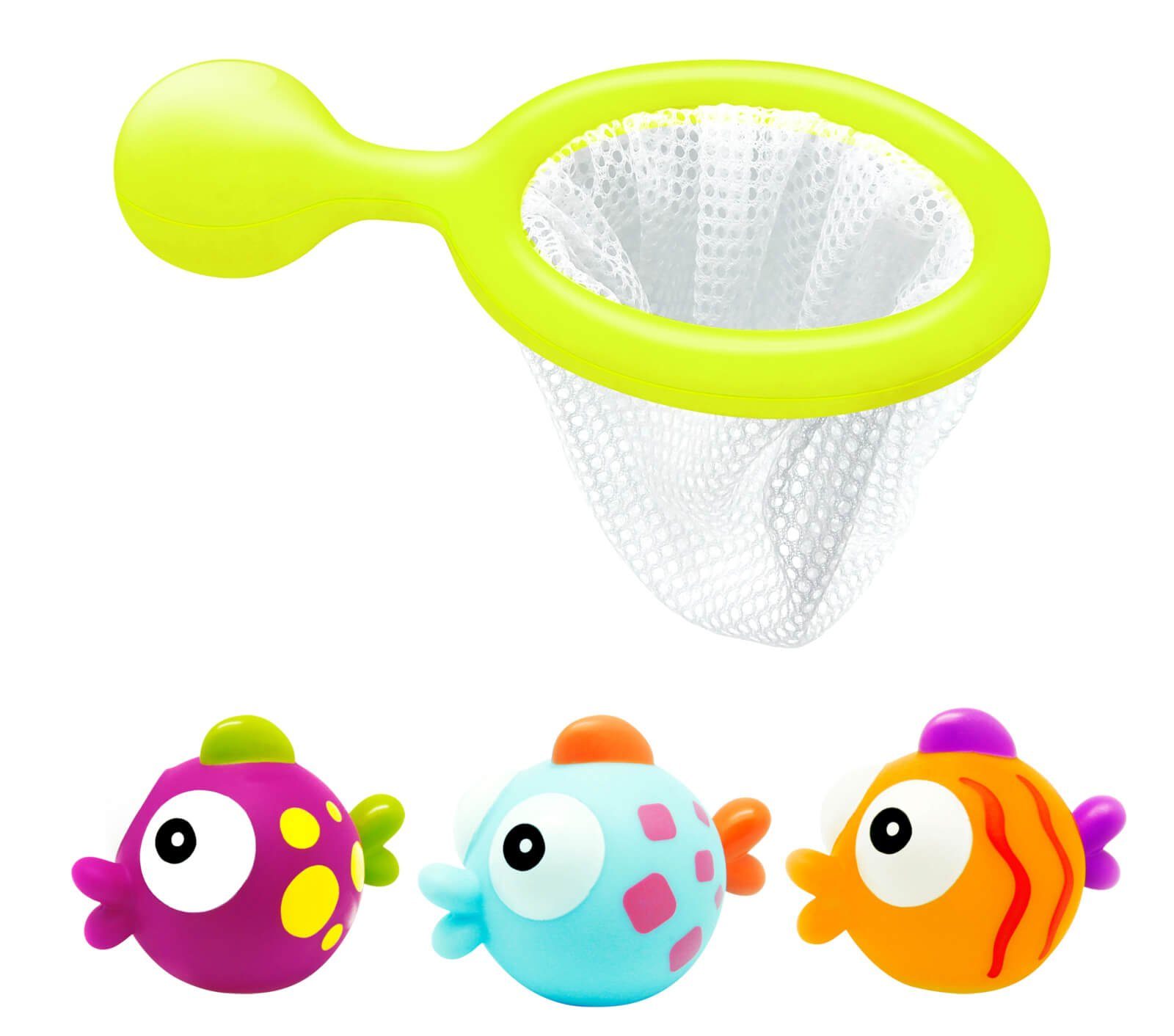 Knorrtoys® Badespielzeug Baby Badespielzeug Käscherspiel Fische Angeln