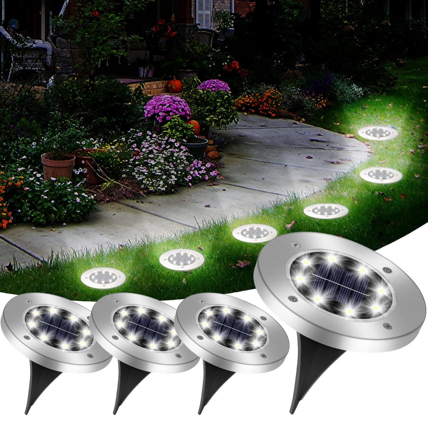 BlingBin LED Solarleuchte 4 Stück LED günstig online kaufen