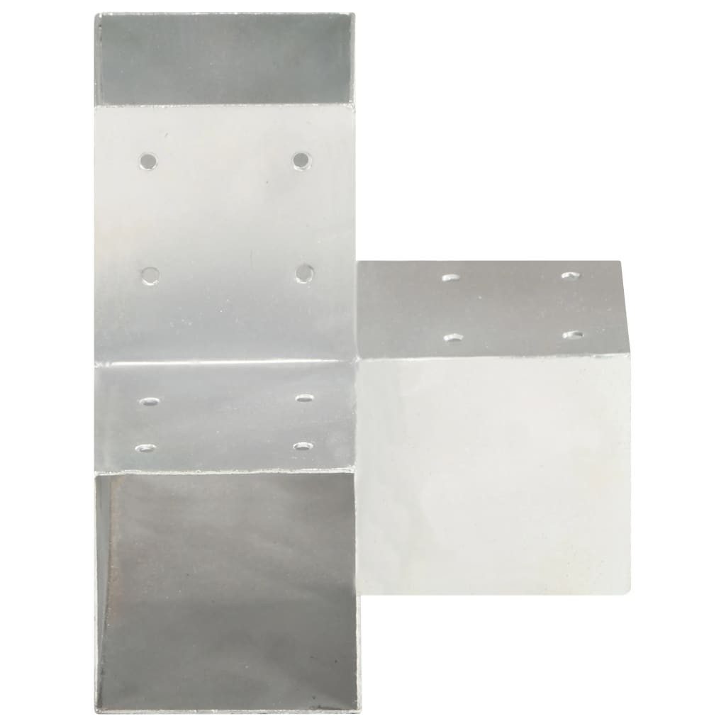 Thumbnail - vidaXL Zaunpfosten Pfostenverbinder Y-Form Verzinktes Metall 91 x 91 mm, (1-St)
