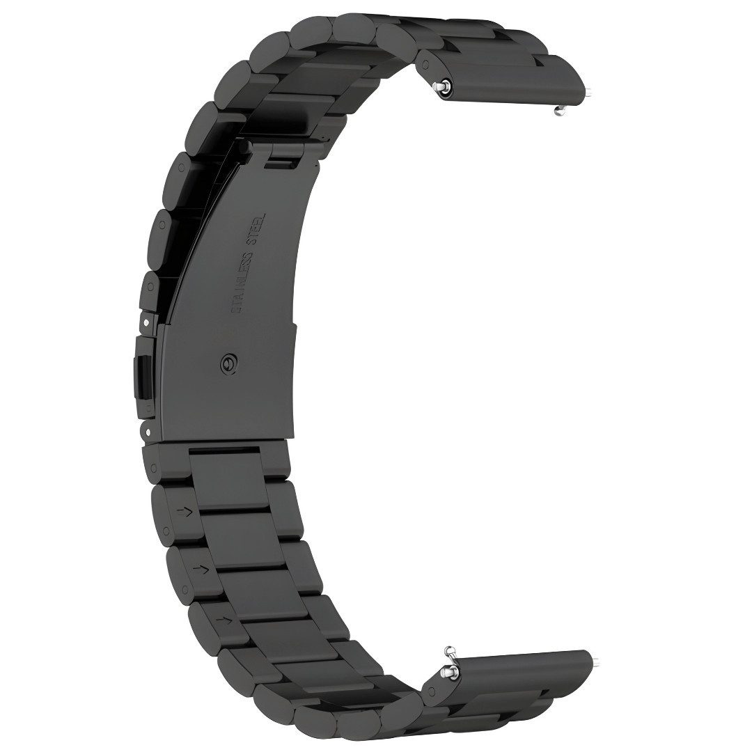 SmartUP Smartwatch-Armband 18mm / 20mm / 22mm Stegbreite Metall Gliederarmb günstig online kaufen