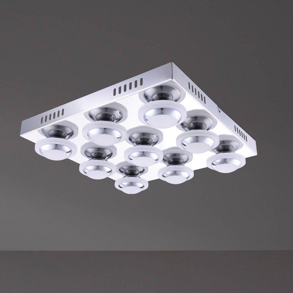 WOFI LED Wofi LED fest Beleuchtung Warmweiß, Leuchte verbaut, Watt LED-Leuchtmittel Decken Leuchte Metall 40,5 Deckenleuchte