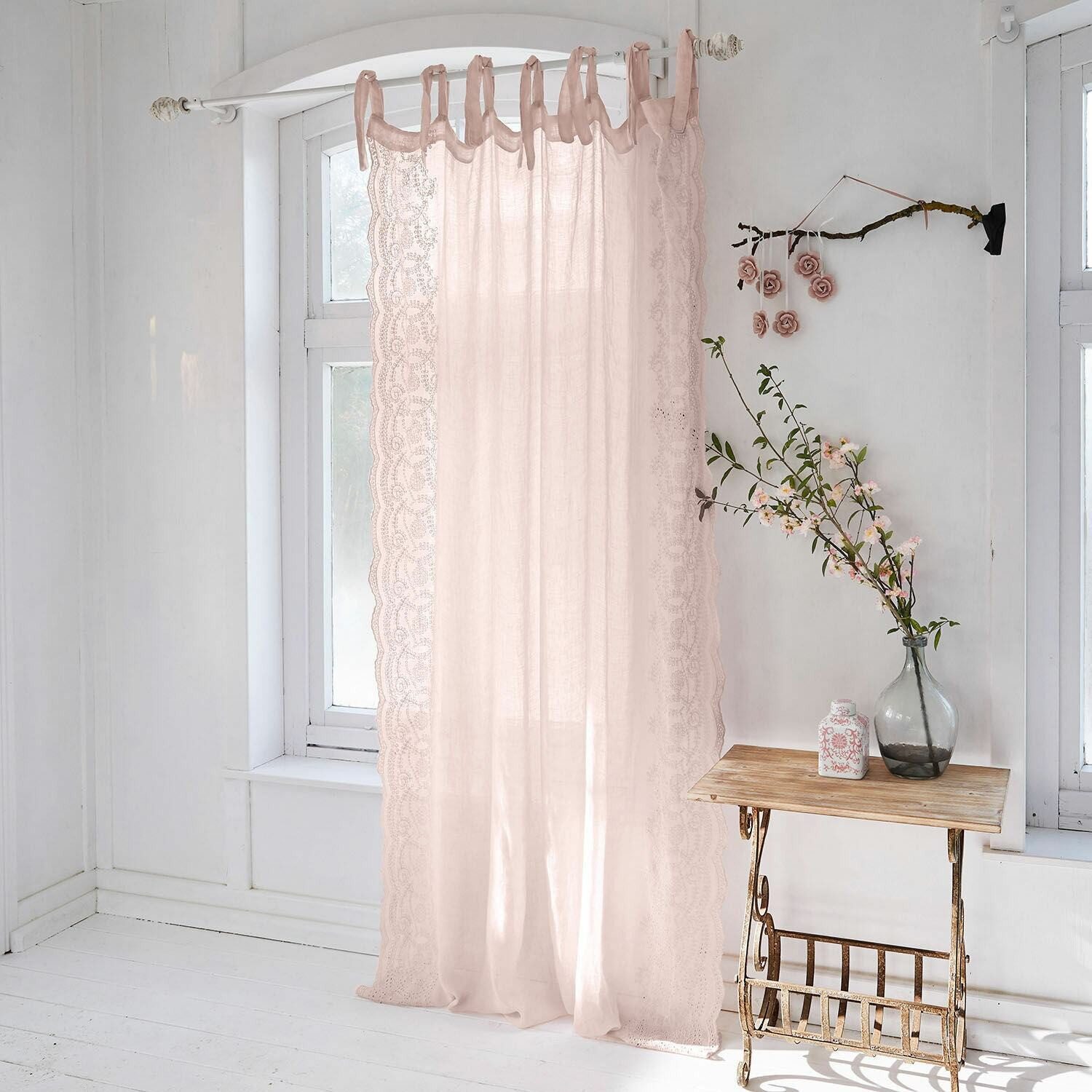 Mirabeau Vorhang Gardine Esmera rosa günstig online kaufen