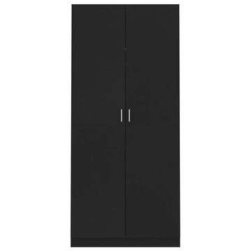 möbelando Kleiderschrank 299899 (LxBxH: 52x90x200 cm) in Schwarz mit 2 Türen
