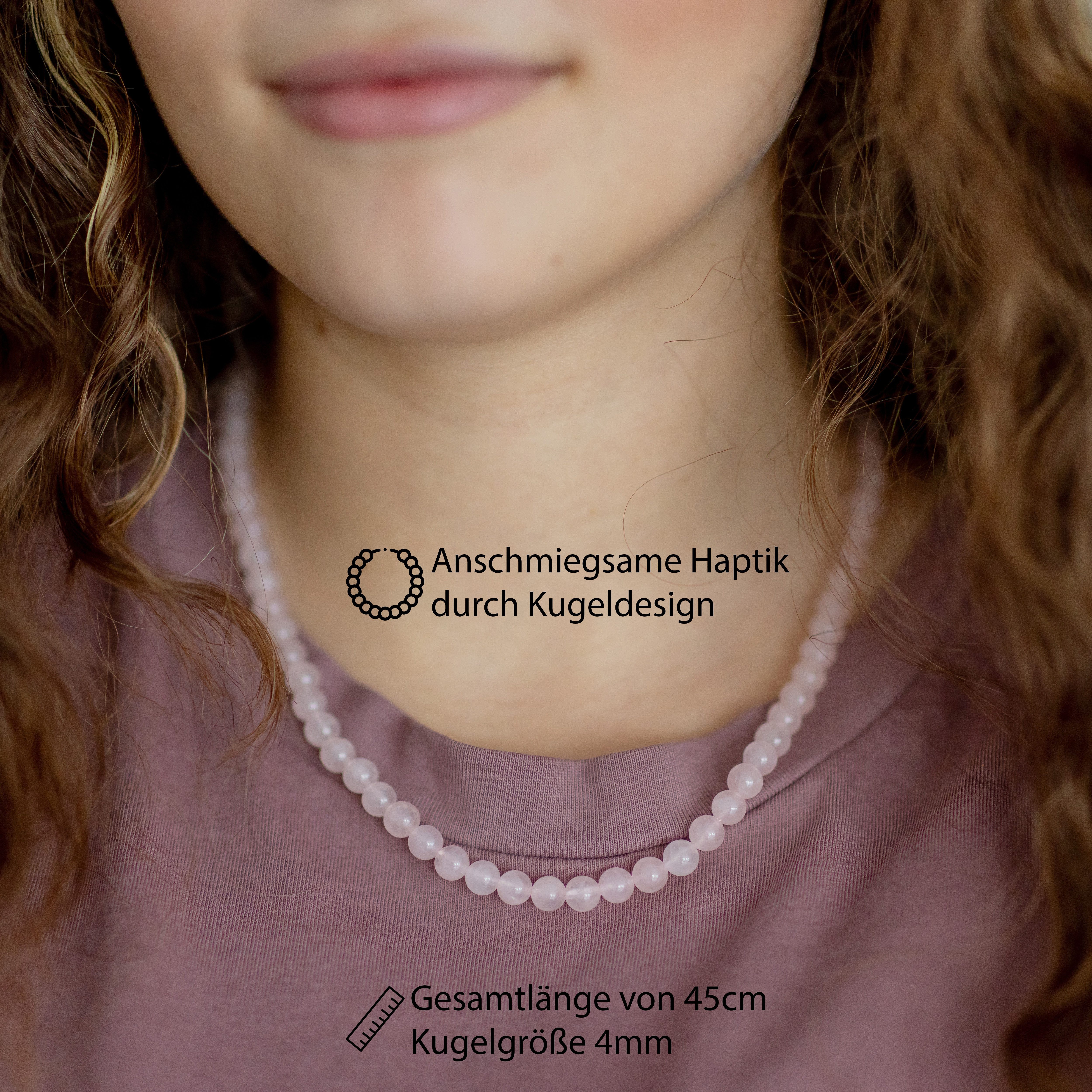 Lebensquelle Plus Kette ohne Anhänger Edelstein Kugelkette + 925 Silber Ver günstig online kaufen