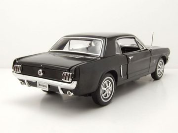 Welly Modellauto Ford Mustang Coupe 1964,5 schwarz Modellauto 1:18 Welly, Maßstab 1:18