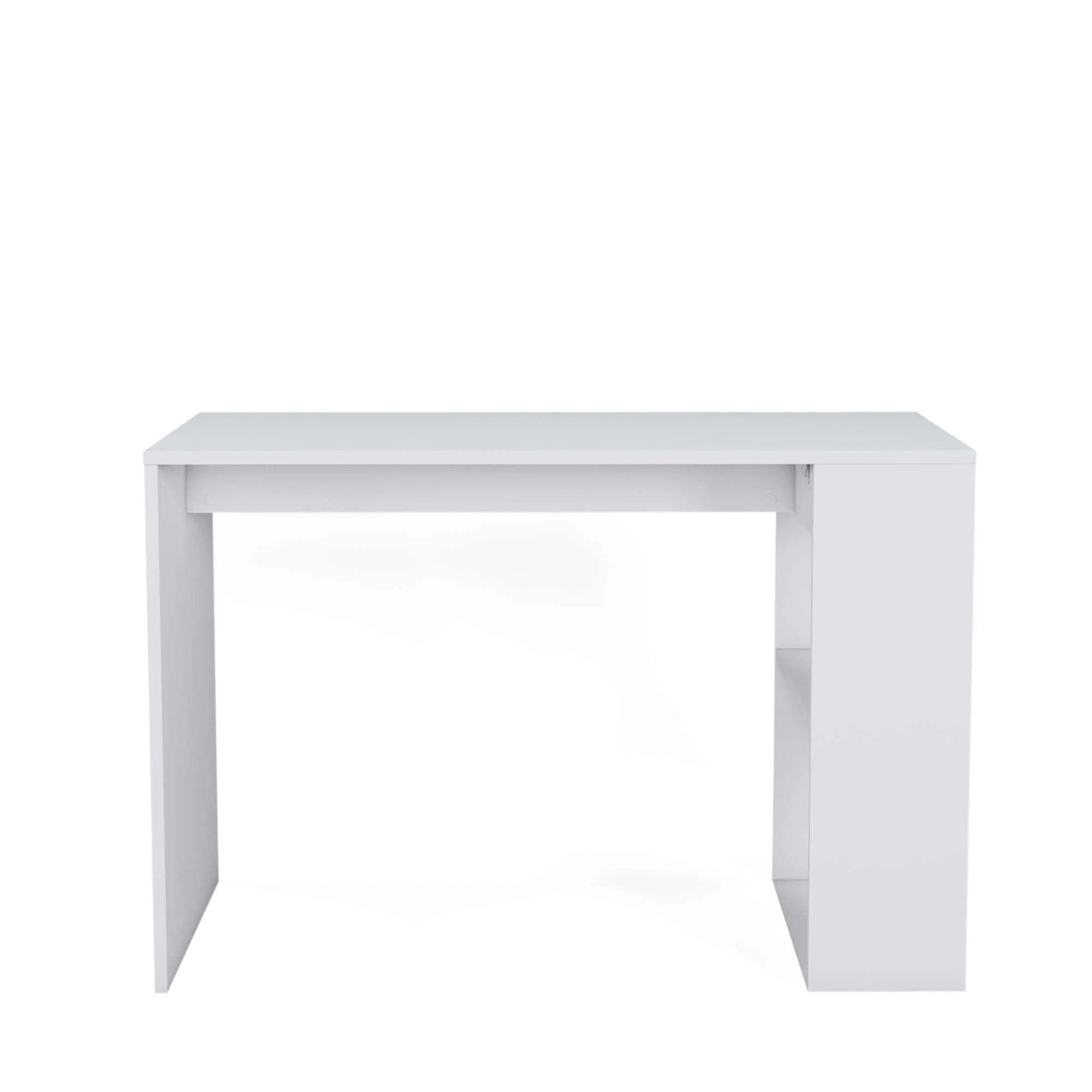 x60cm Schreibtisch Minimadecor weiß Schreibtisch x76cm & weiß/braun 110cm Deserto Minimadecor