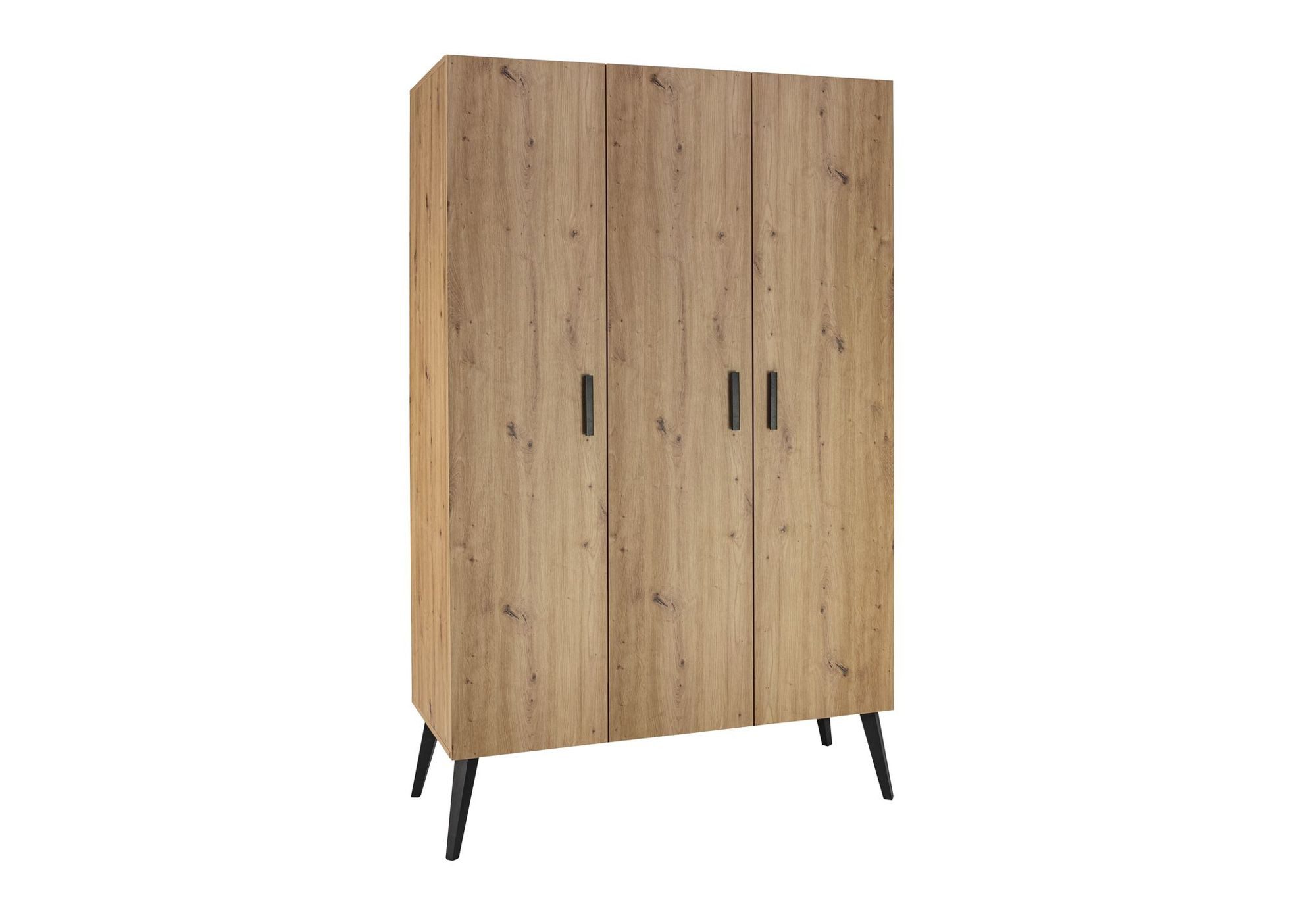 Schardt Kinderkleiderschrank Schardt MORRIS OAK Schrank 3 Türen; Dekor Artisan Oak