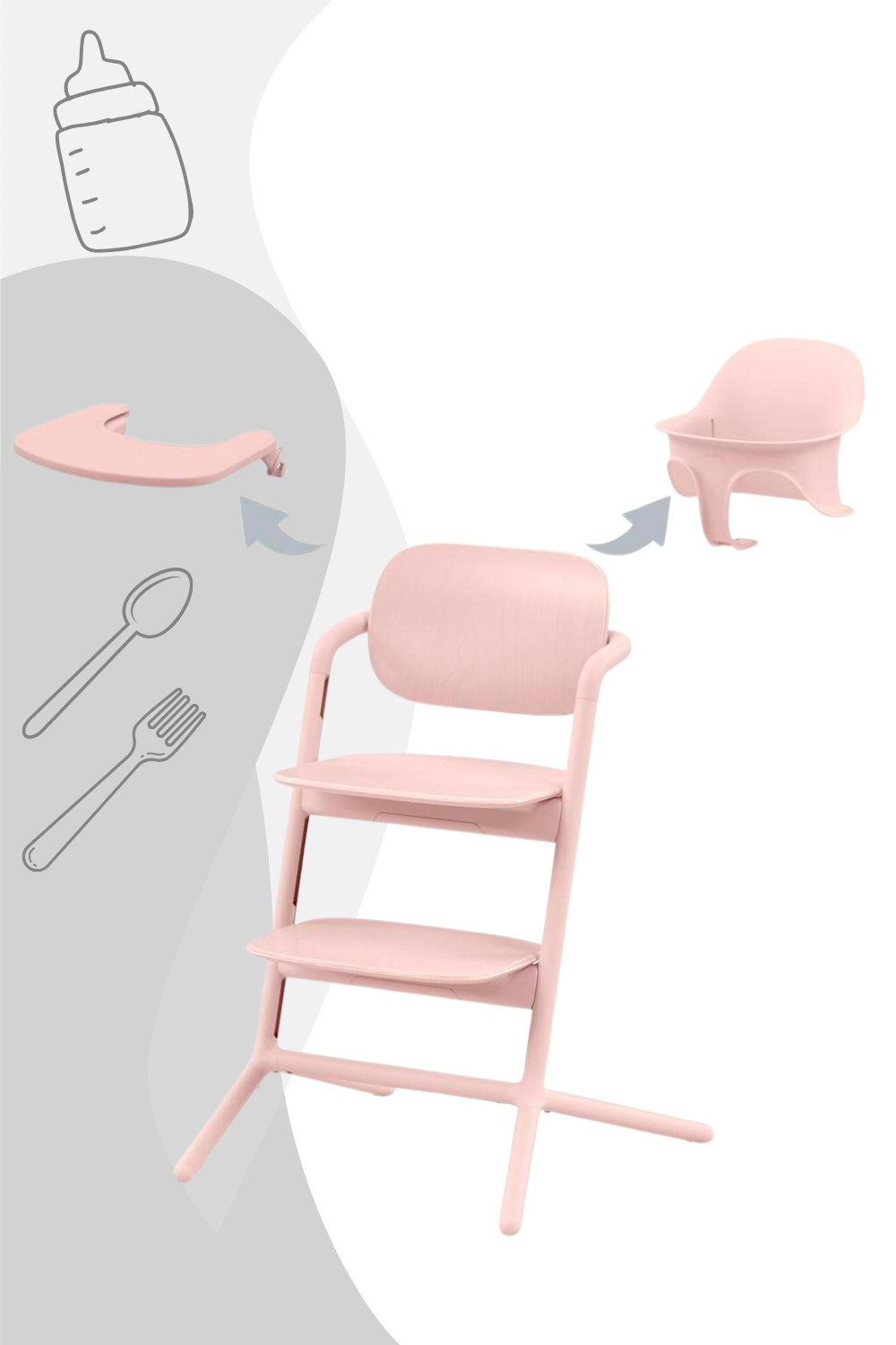 Cybex Hochstuhl Cybex Lemo 2.0 3in1 Hochstuhl Set mit Babyset günstig online kaufen