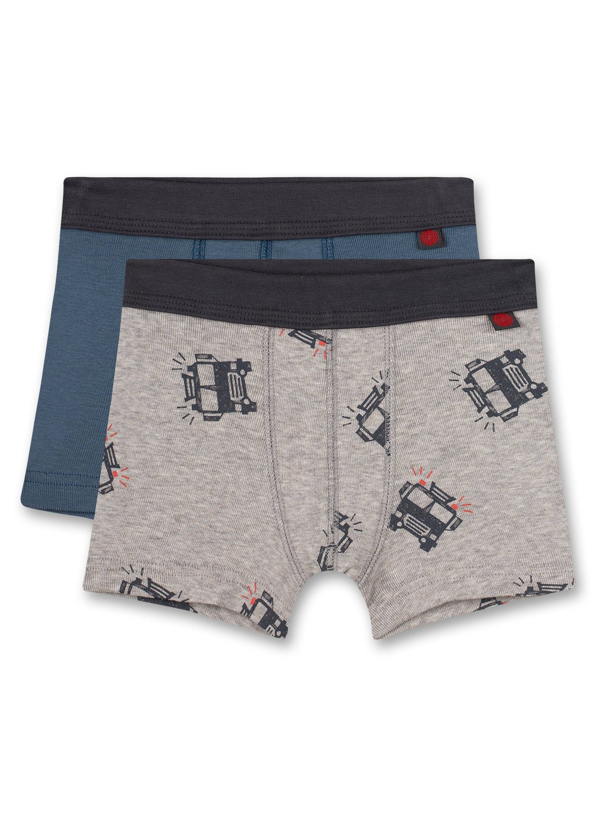Sanetta Boxer Jungen Shorts 2er Pack - Pant, Unterhose, Organic