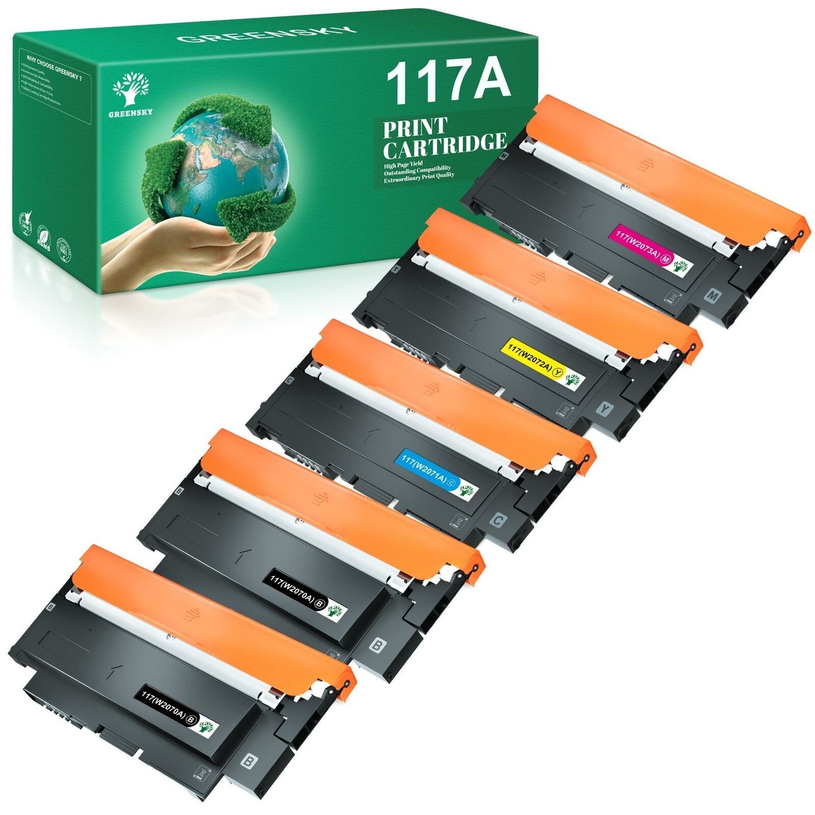 Greensky Tonerkartusche für HP 117A Color Laser 150a 150w 150nw 178nw 179fnw Farblaserdrucker