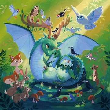 Ravensburger Puzzle Einhorn, Drache und Fee 05181, 49 Puzzleteile