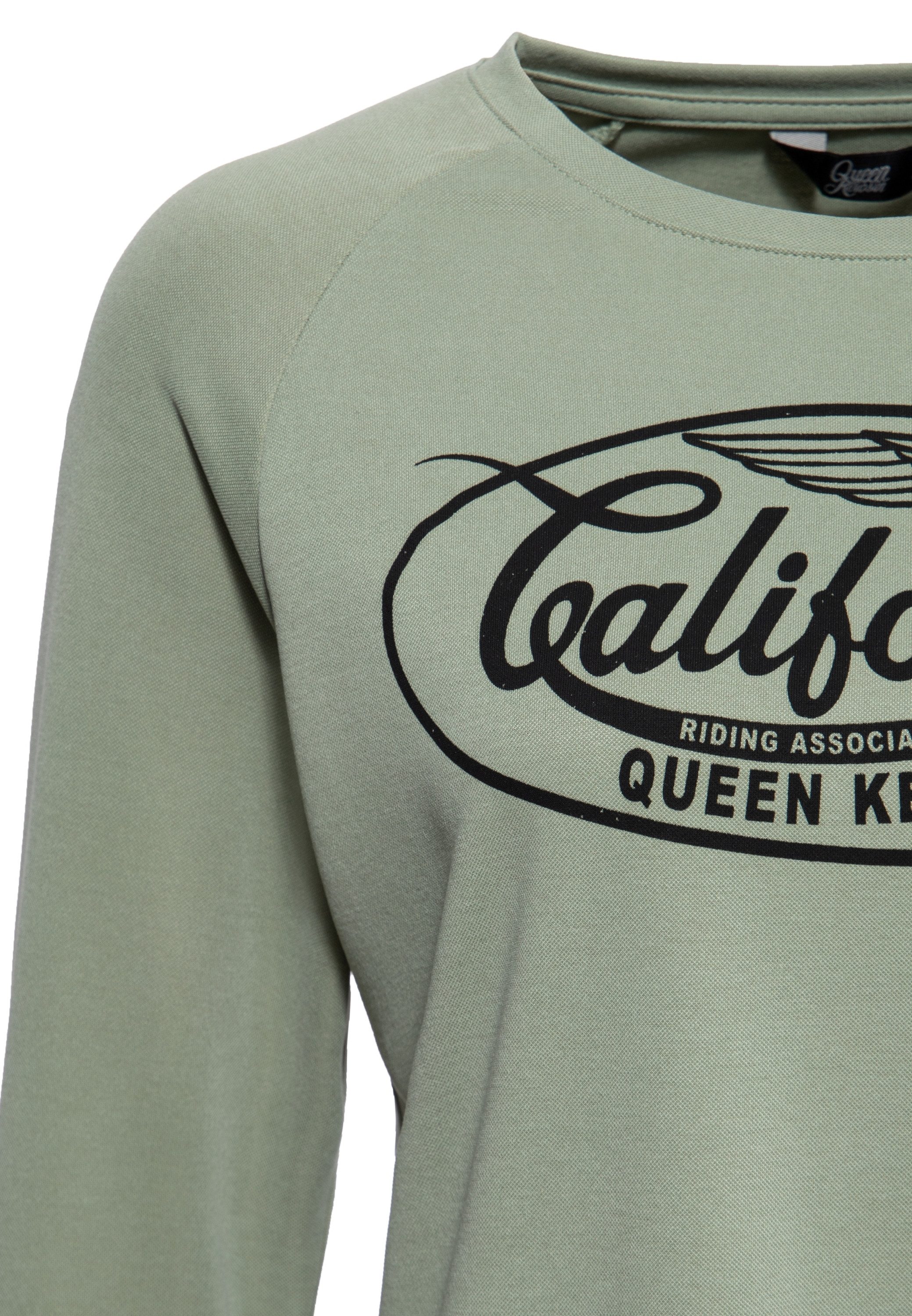QueenKerosin Langarmshirt California mit hohem Modal-Anteil – Bild 3 von 4