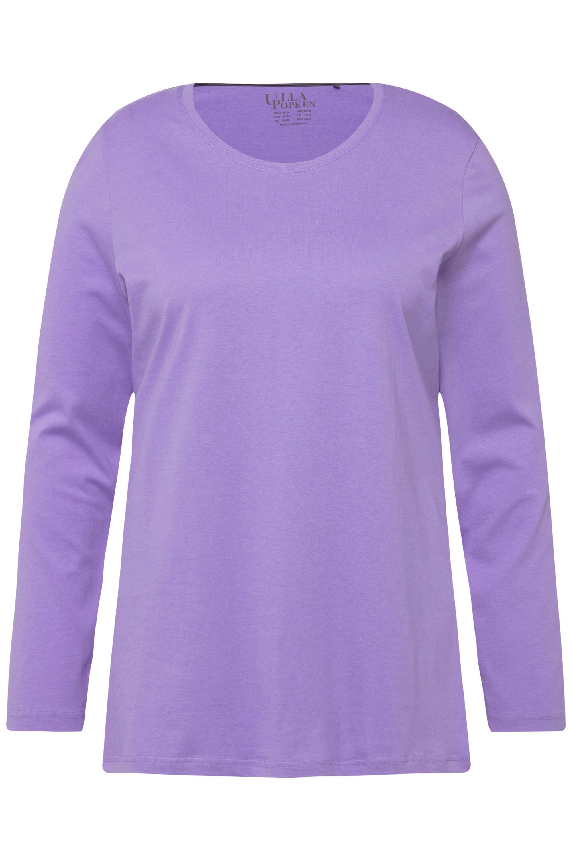 Ulla Popken T-Shirt bis 64 Oberteil Langarmshirt Basic Langarm günstig online kaufen