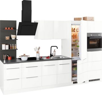 Kochstation Küchenzeile KS-Brindisi, mit E-Geräten, Breite 330 cm