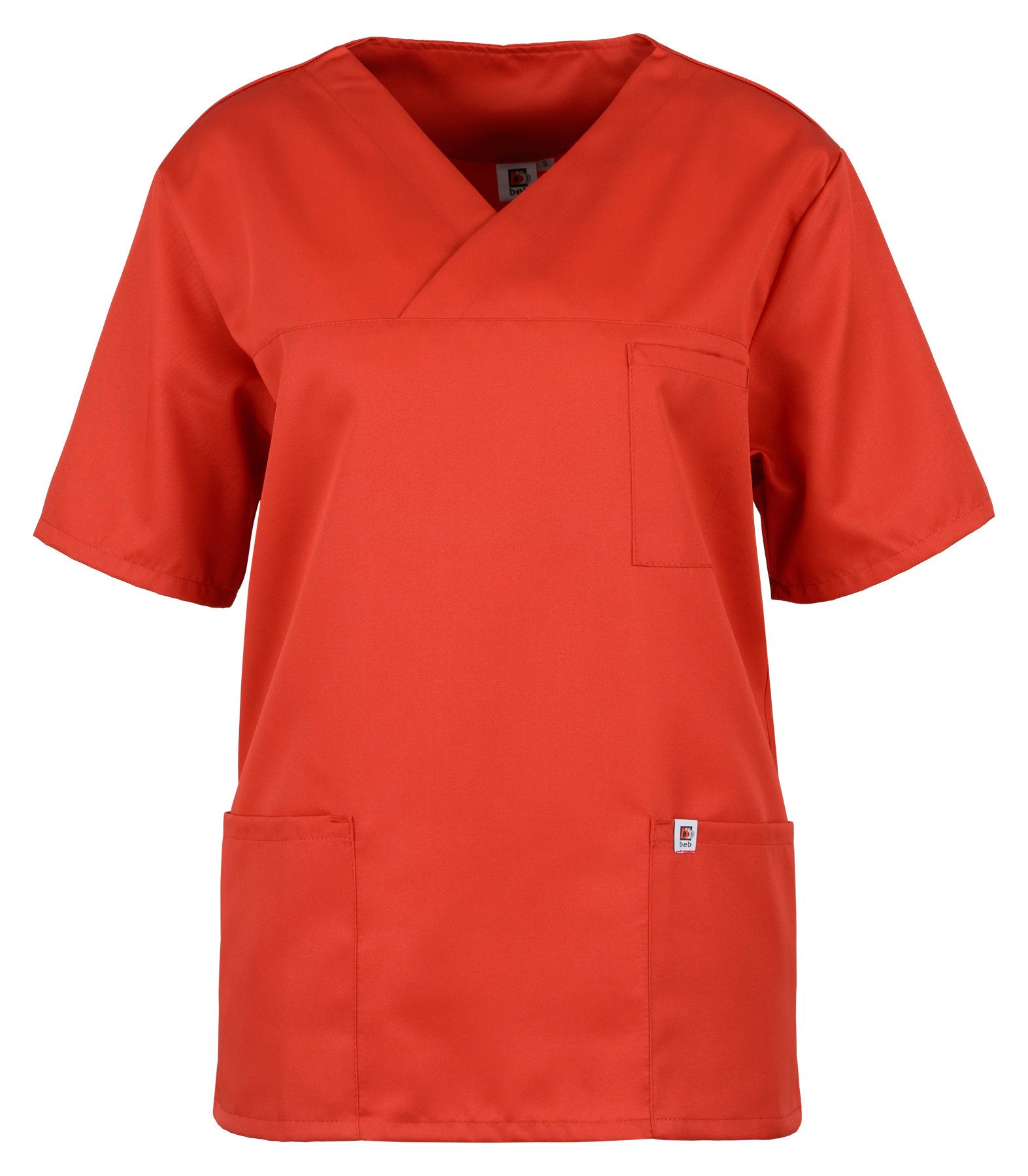 BEB Schlupfbluse beb MEDIZIN/PFLEGE Unisex KASACK Kurz V-Neck TENCEL/Polyes günstig online kaufen
