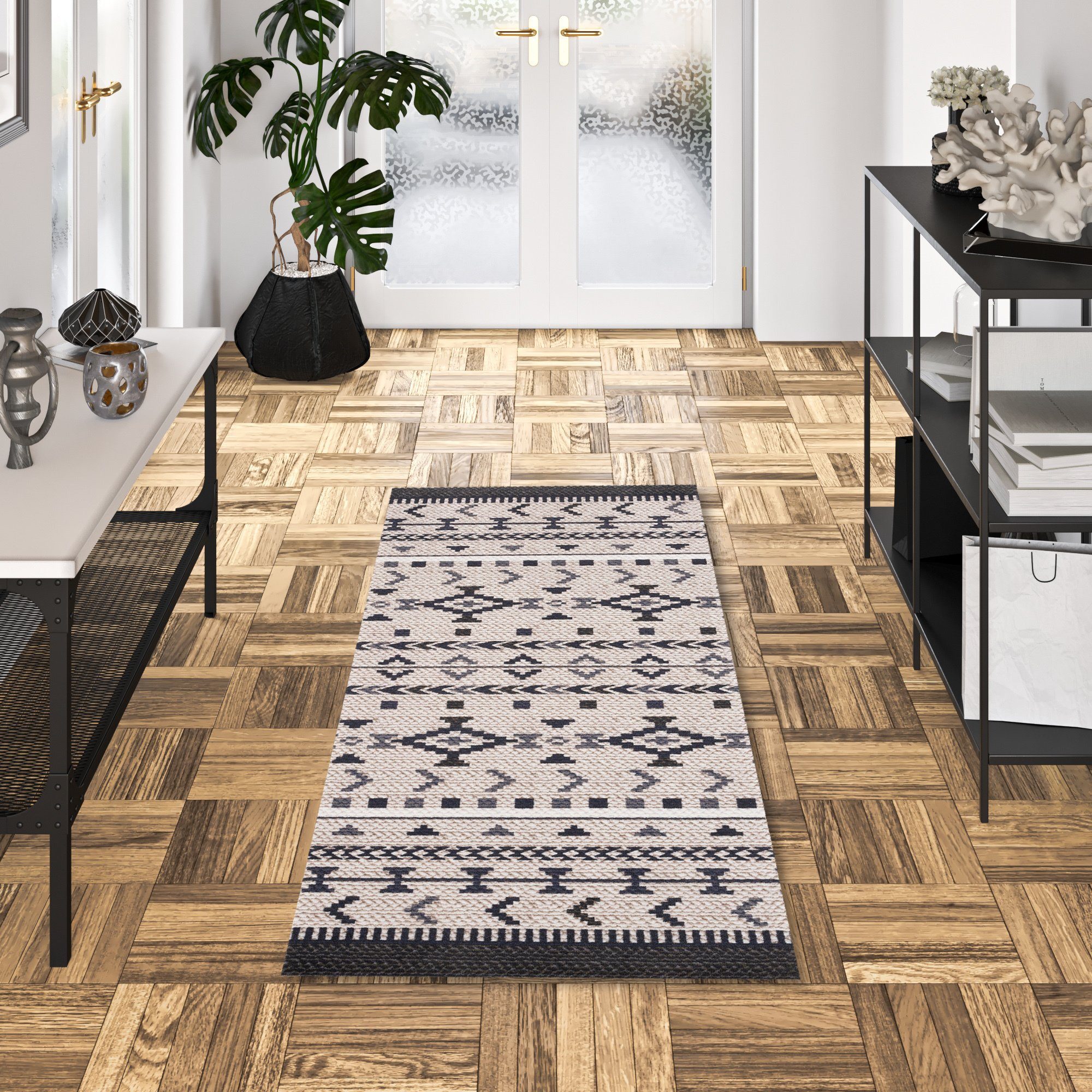 Pergamon Küchenläufer Küchenläufer Teppich Trendy Ethno, Rechteckig, Höhe: günstig online kaufen