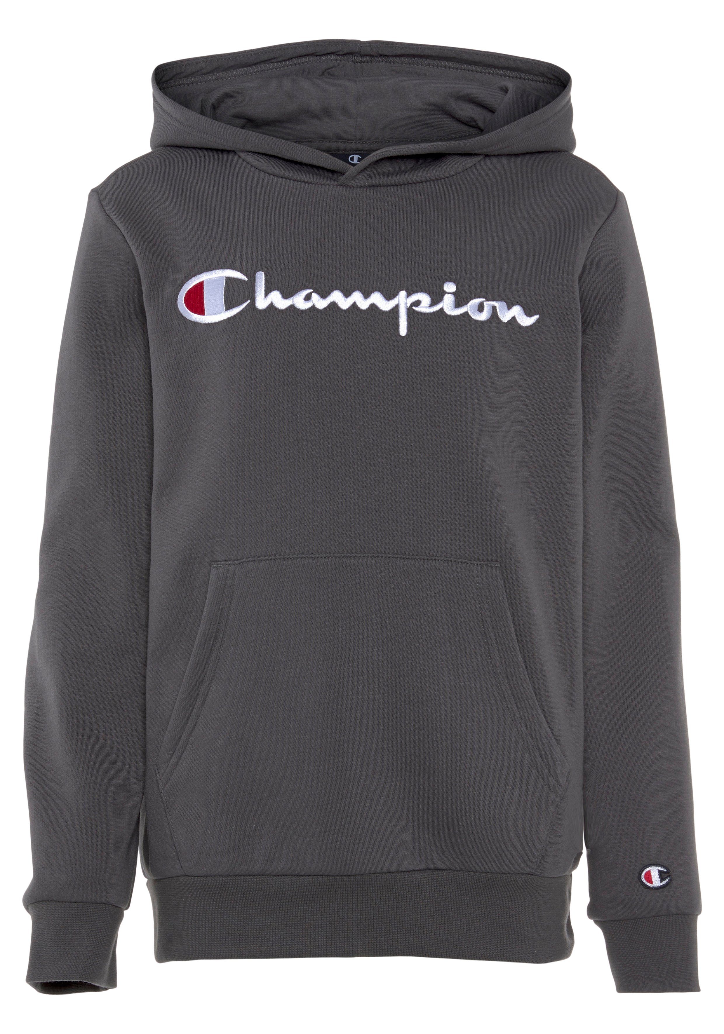 Hooded für Classic grau 2 Kinder Logo large Sweatshirt - Champion Sweatshirt