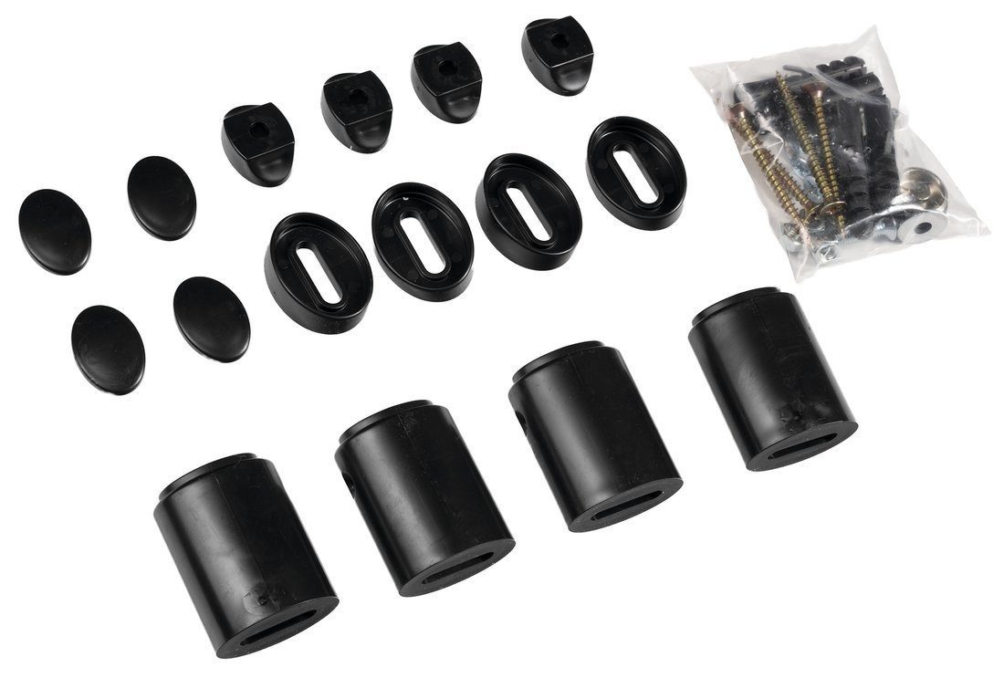 Aqualine Sanitär-Installationsset Montagehalterung, Schwarz, Aqualine-NDILEB