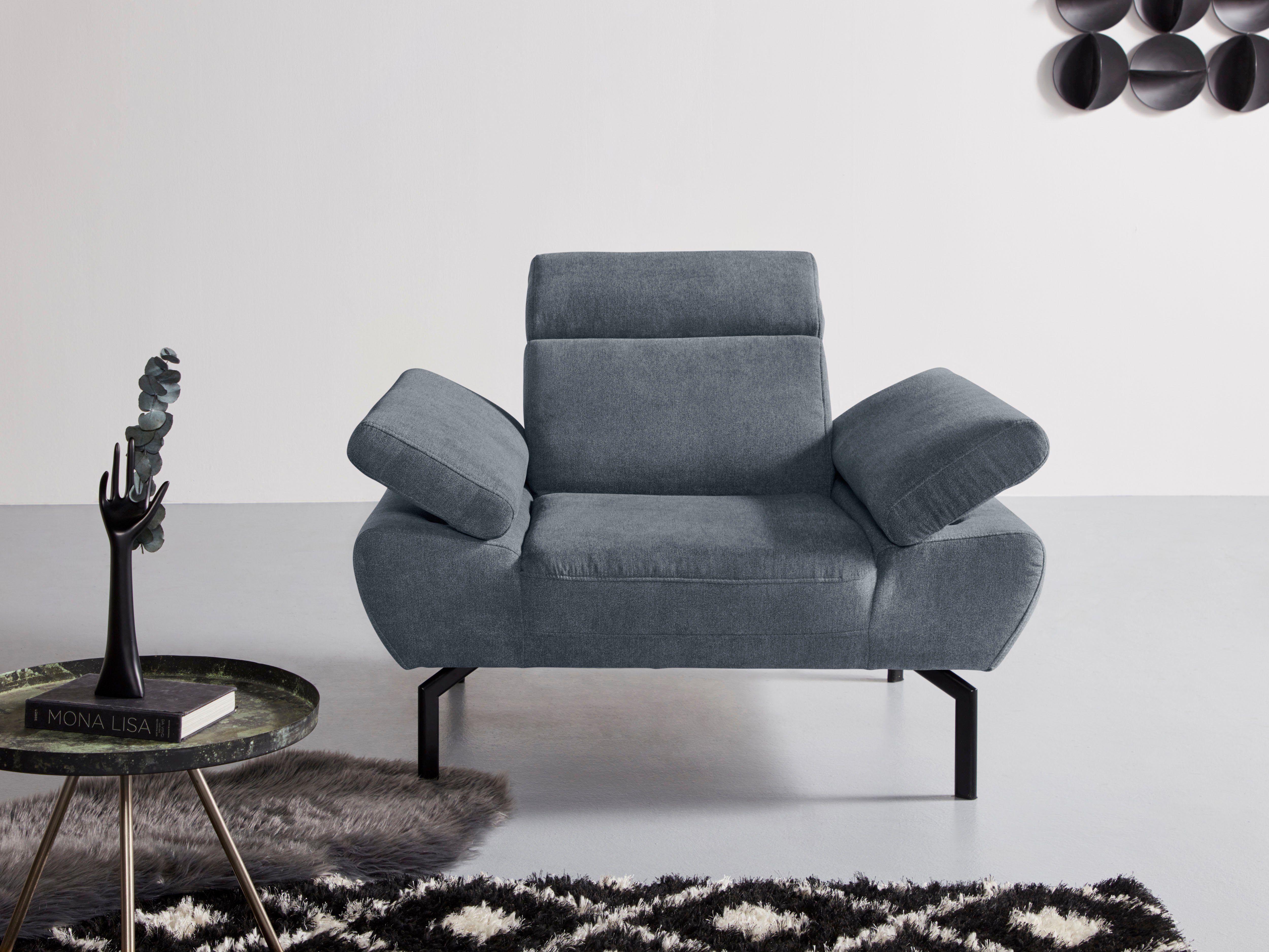 mit Luxus-Microfaser Rückenverstellung, Luxus, wahlweise Sessel of Style Places in Lederoptik Trapino